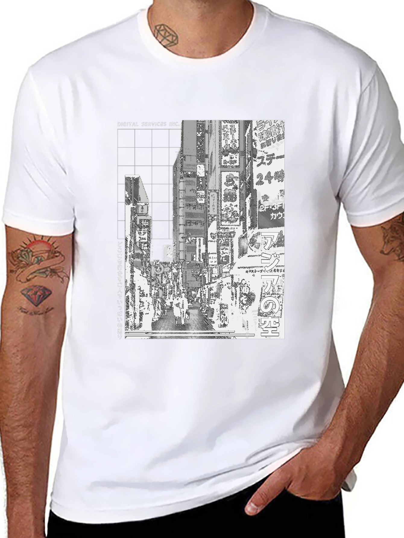 Digital Services Inc. T-Shirt Black Graphic Tee
