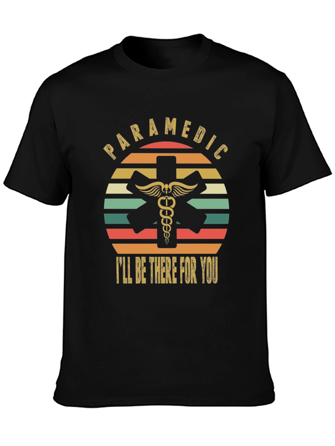 Paramedic Ill Be There For You Retro T-Shirt