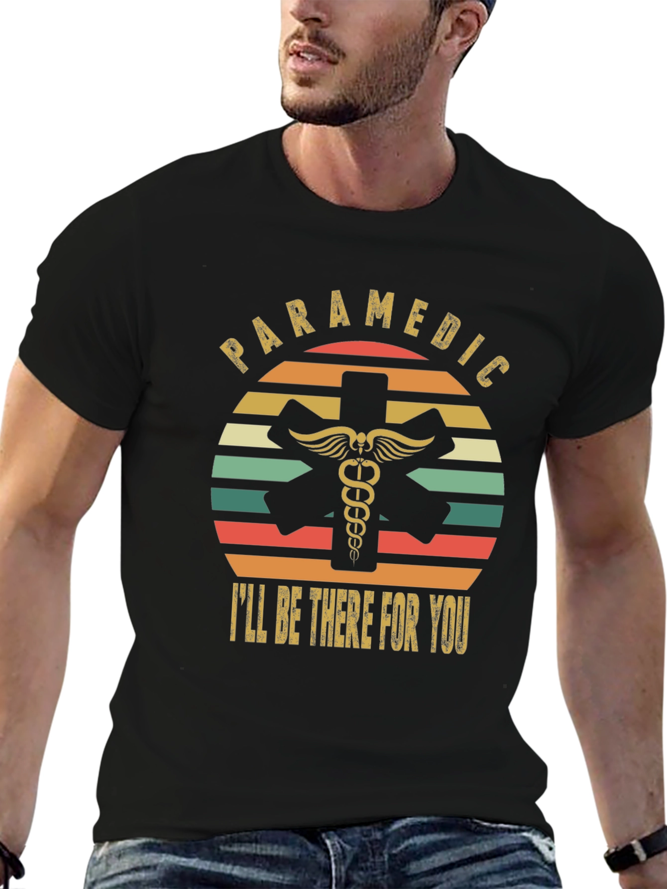 Paramedic Ill Be There For You Retro T-Shirt