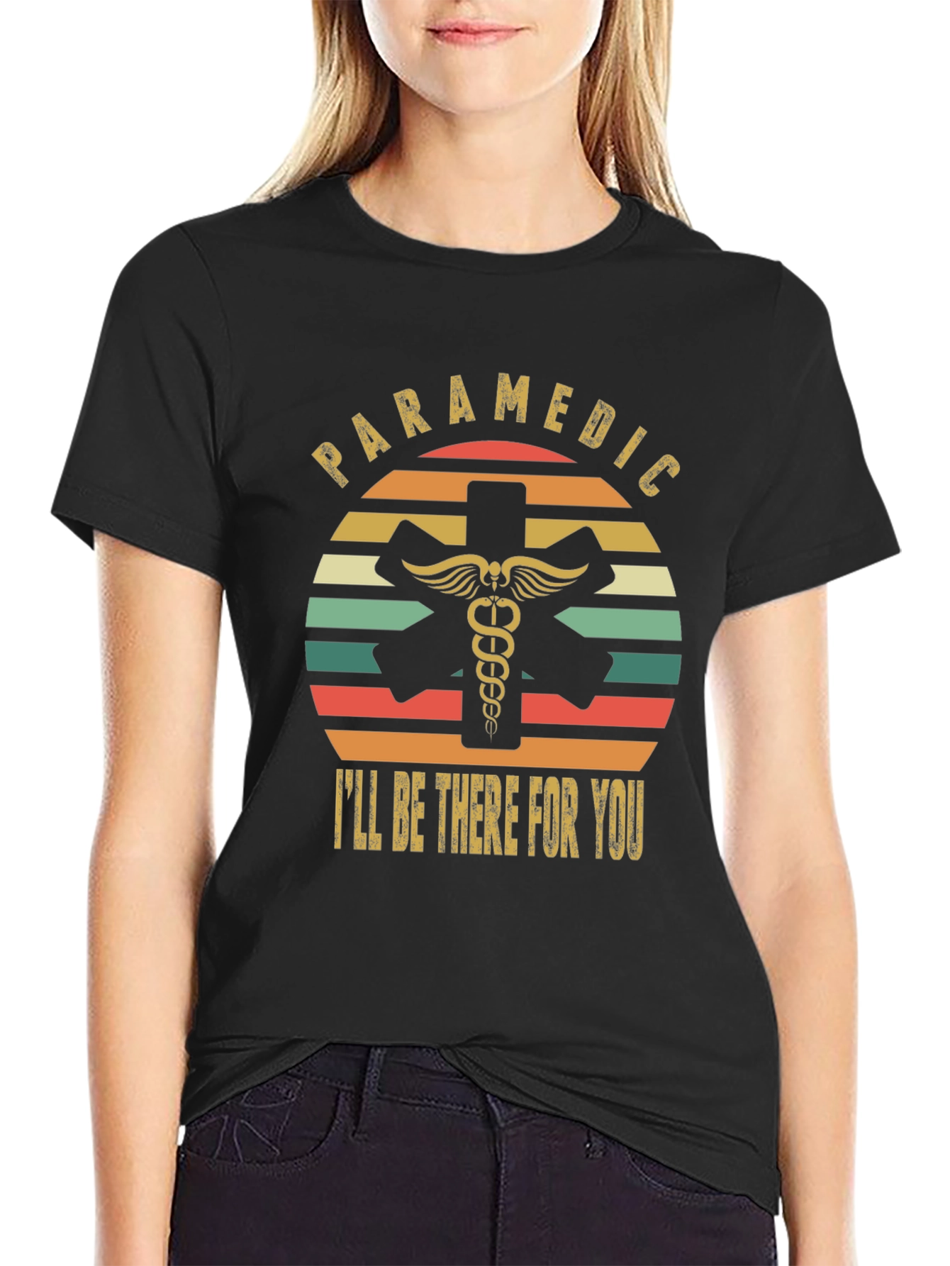 Paramedic Ill Be There For You Retro T-Shirt