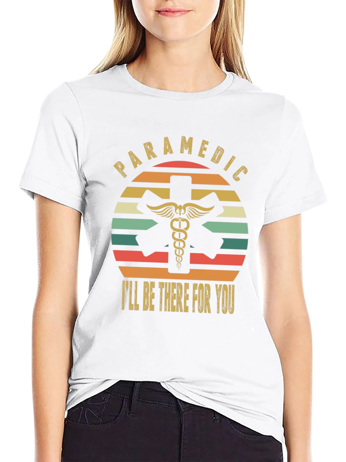 Paramedic Ill Be There For You Retro T-Shirt