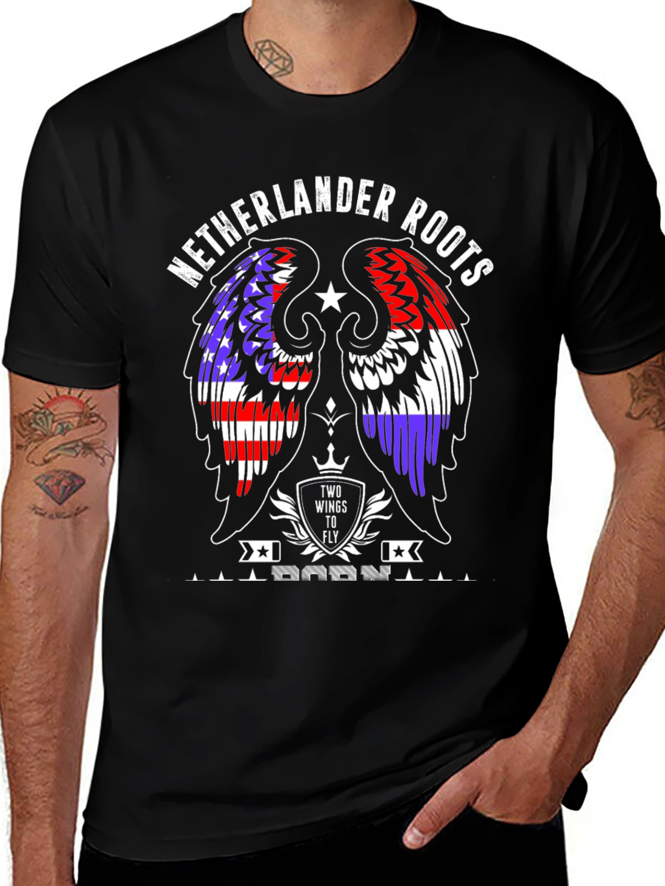 Netherlander Roots Wings Graphic Tee