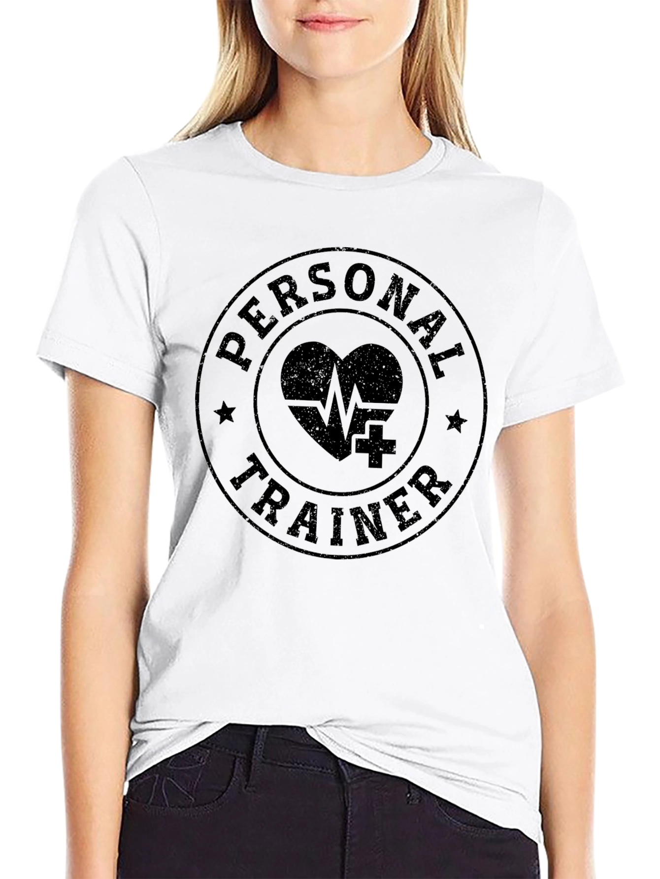 Personal Trainer T-Shirt - Fitness Heart Design