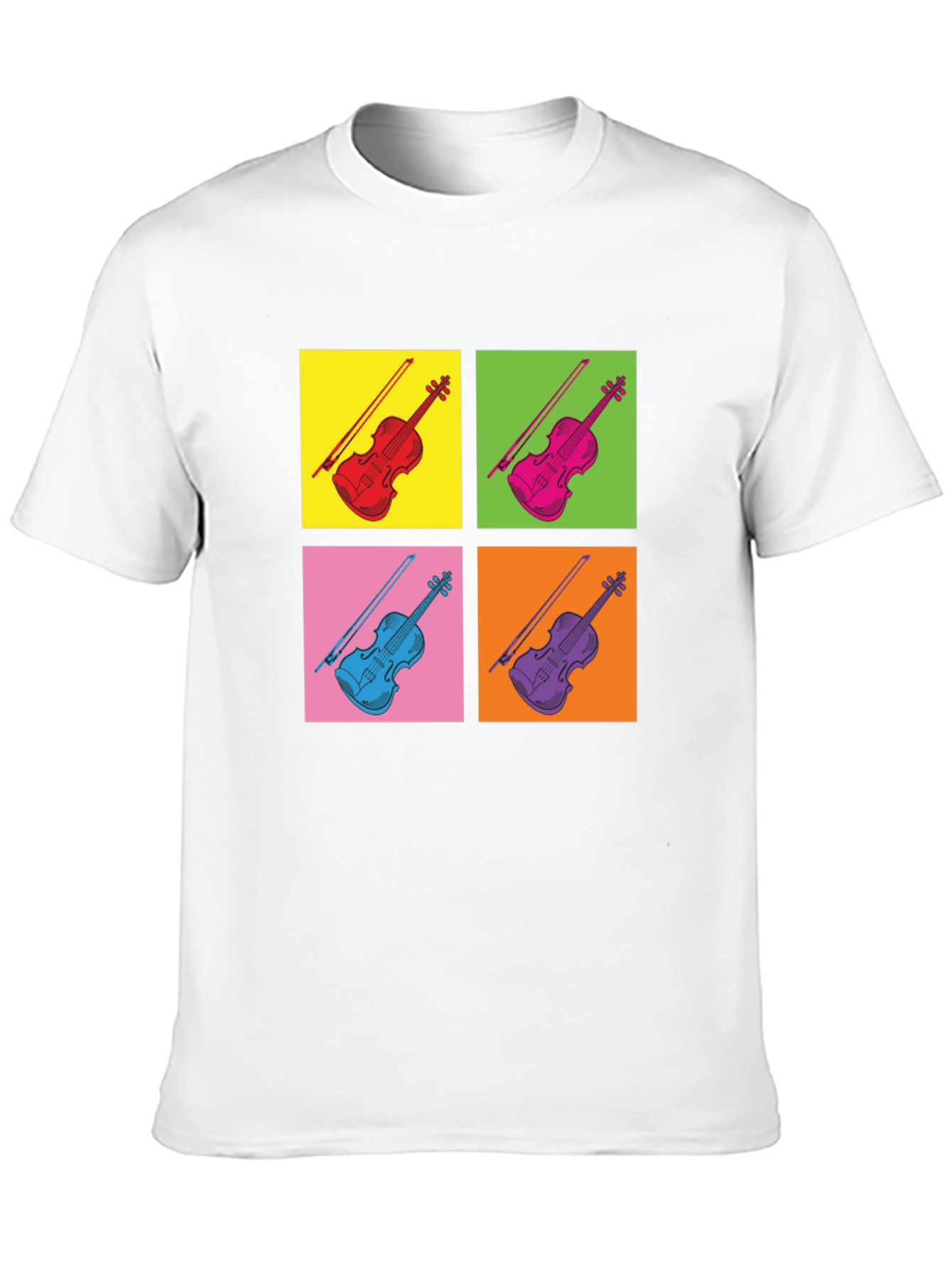 Pop Art Violin T-Shirt - Musicians Tee
