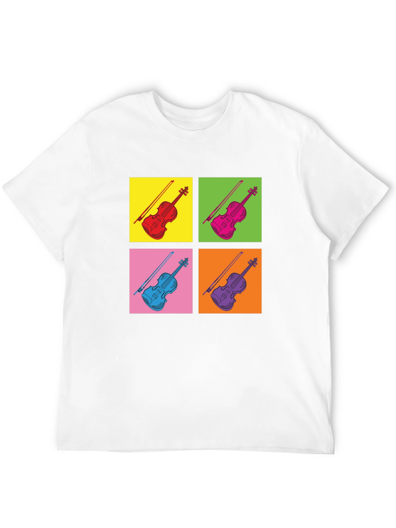 Pop Art Violin T-Shirt - Musicians Tee
