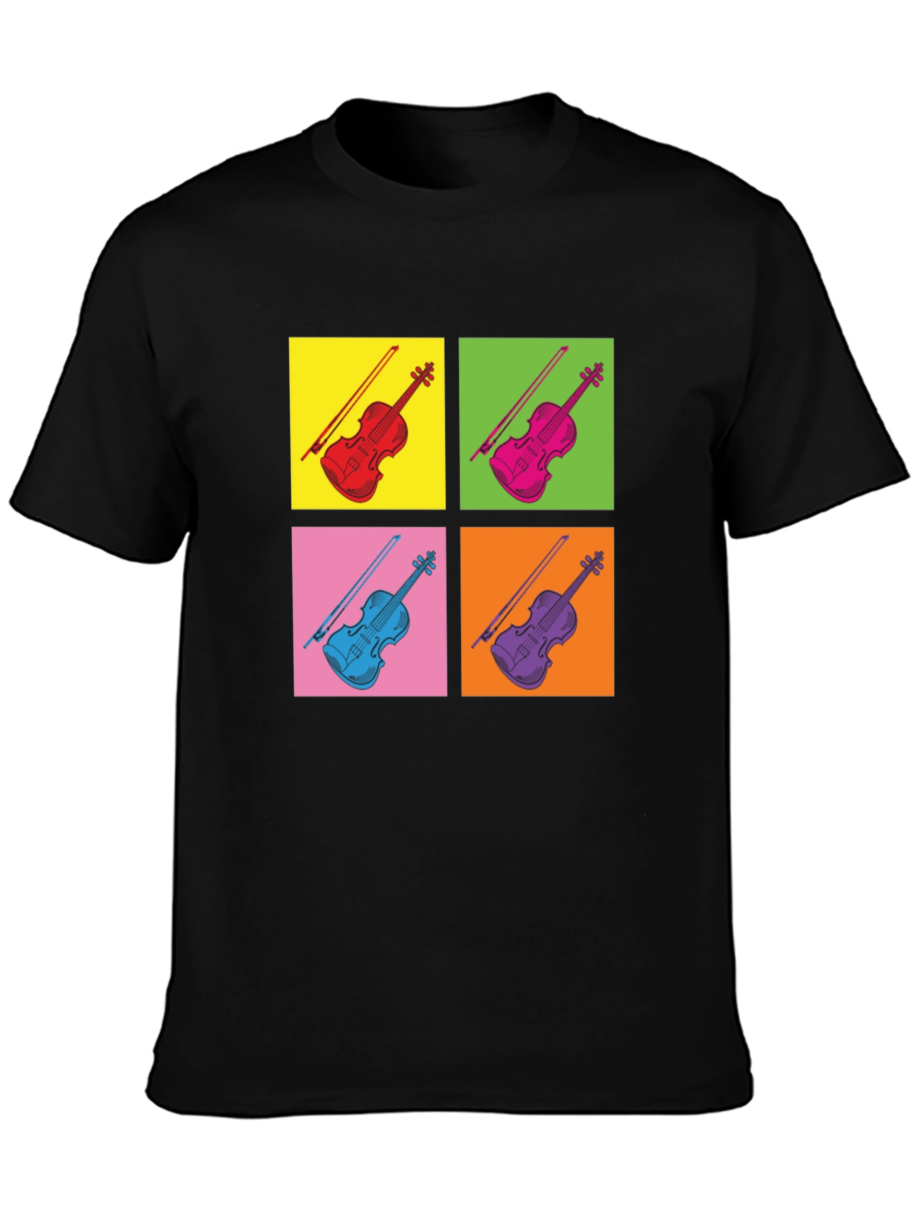 Pop Art Violin T-Shirt - Musicians Tee