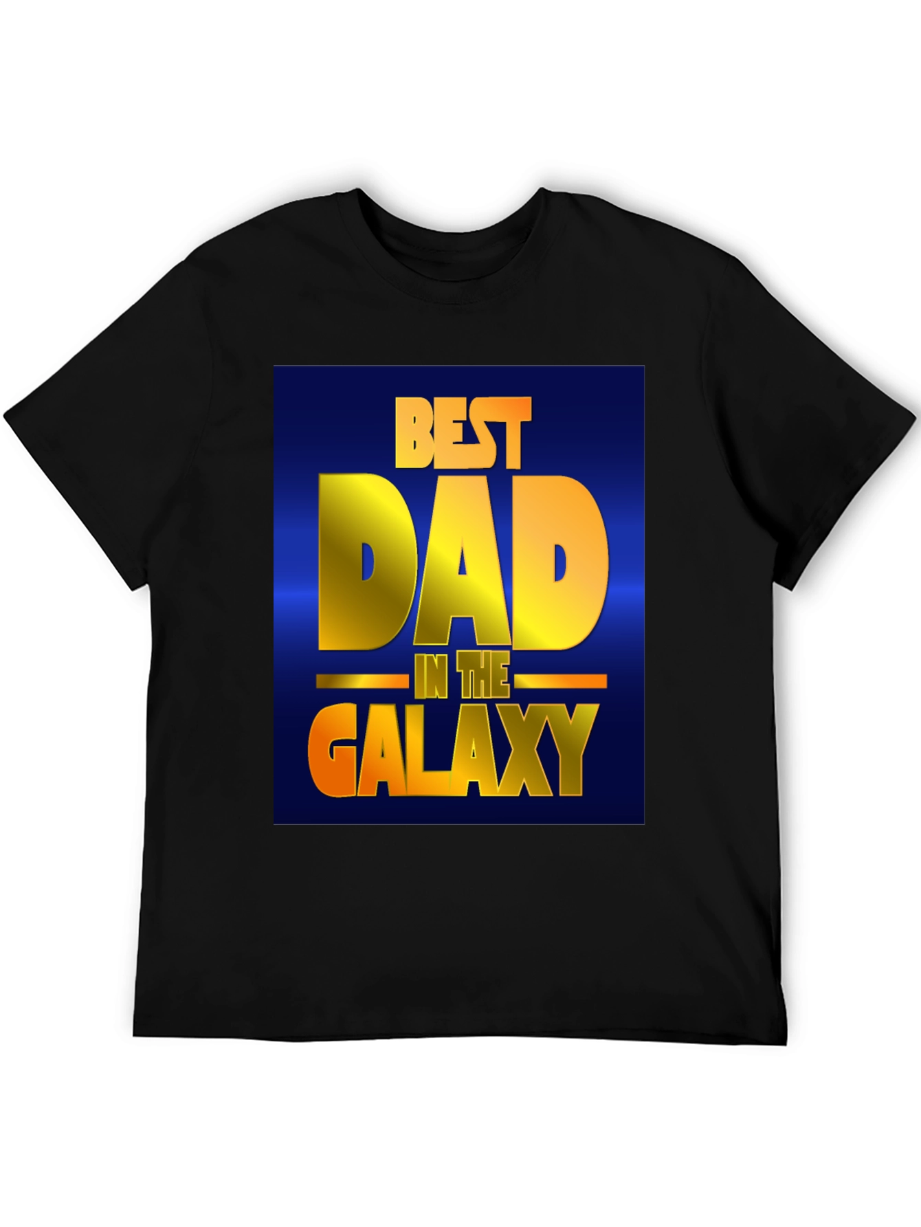 Best Dad in the Galaxy Black T-Shirt