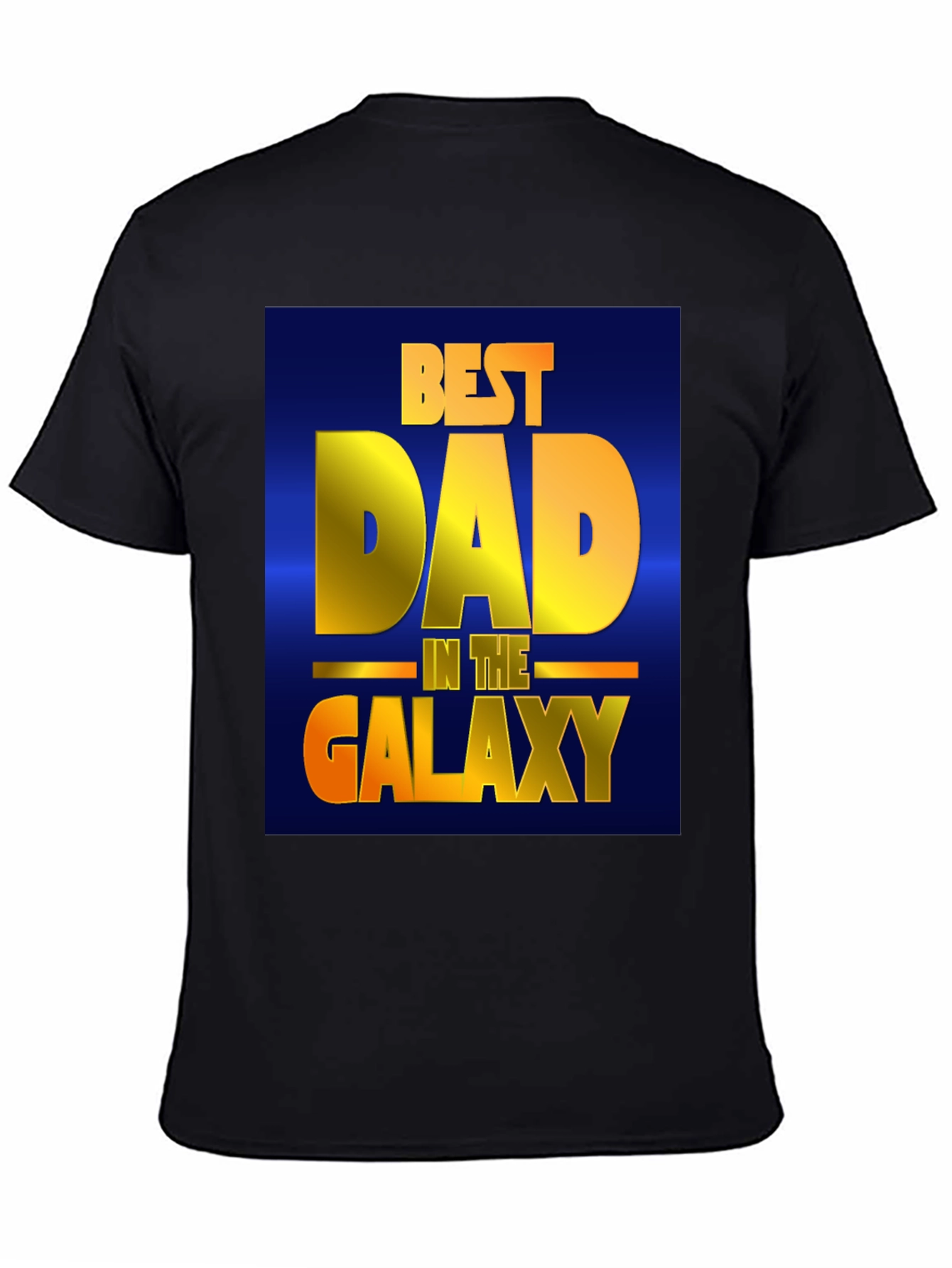 Best Dad in the Galaxy Black T-Shirt