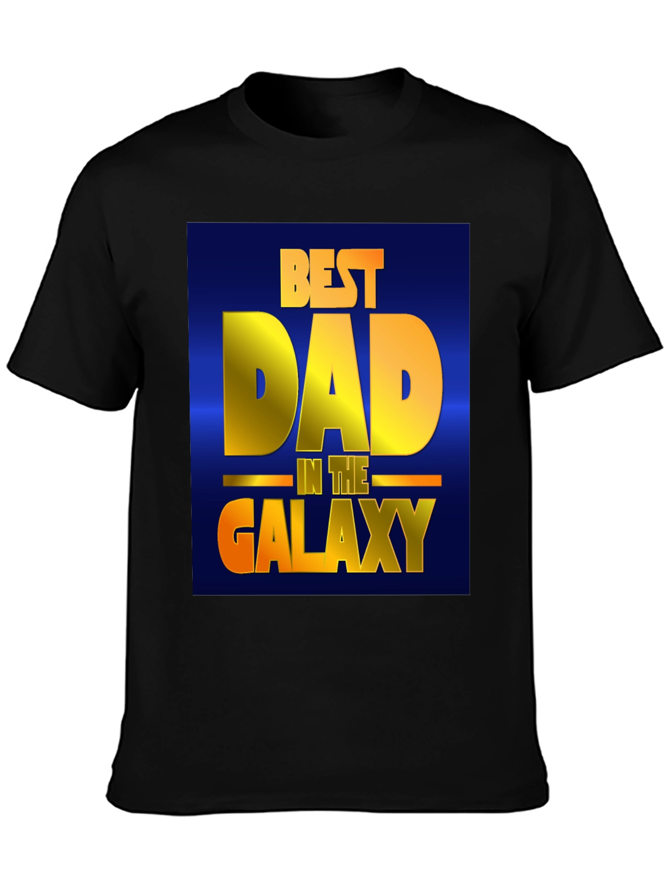 Best Dad in the Galaxy Black T-Shirt