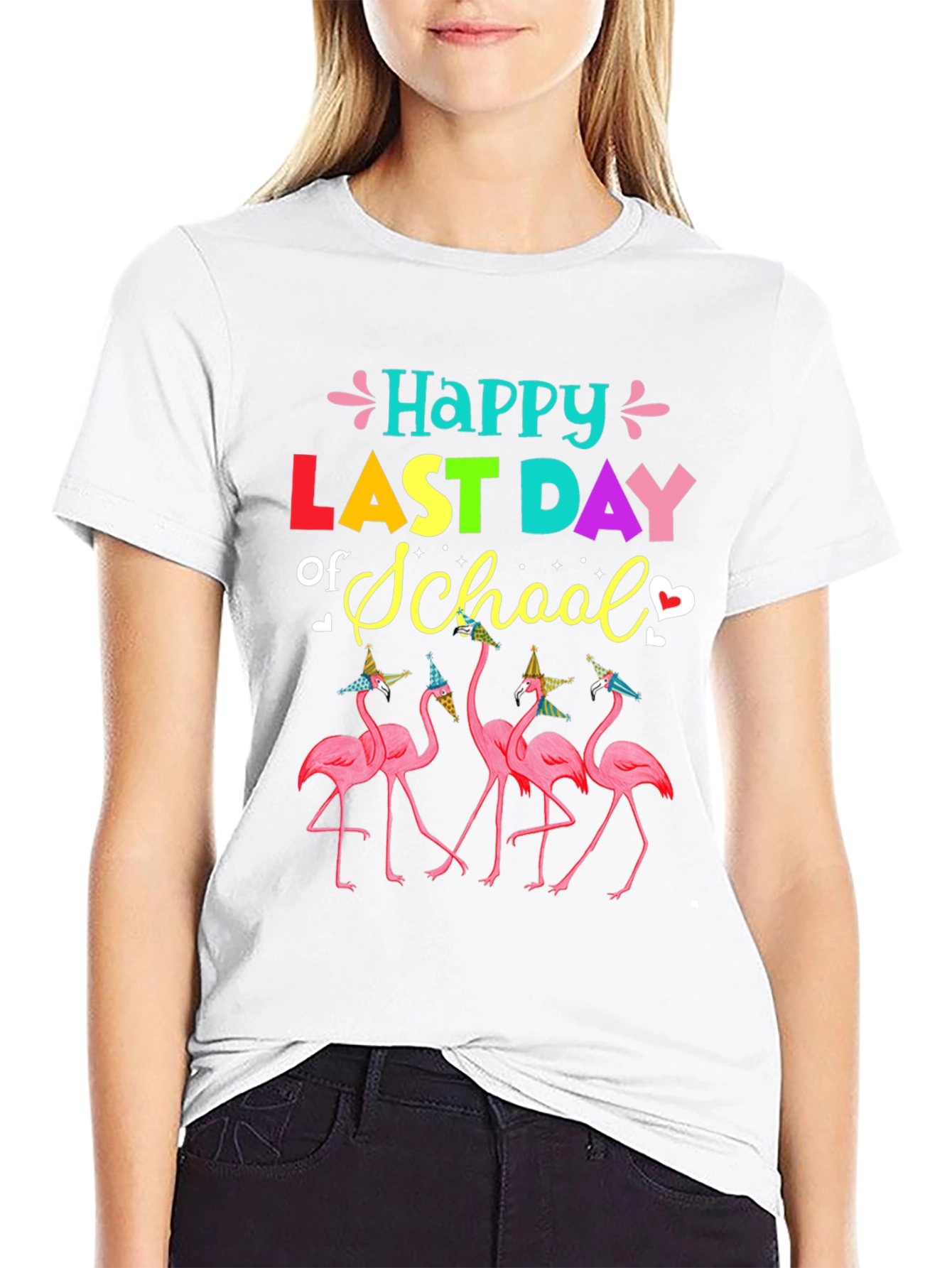 Happy Last Day of School Flamingo T-Shirt
