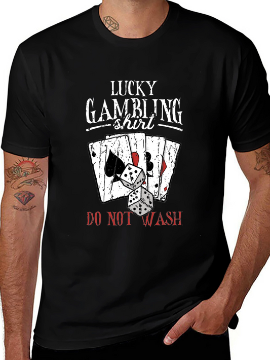 Lucky Gambling Shirt - Novelty Graphic Tee