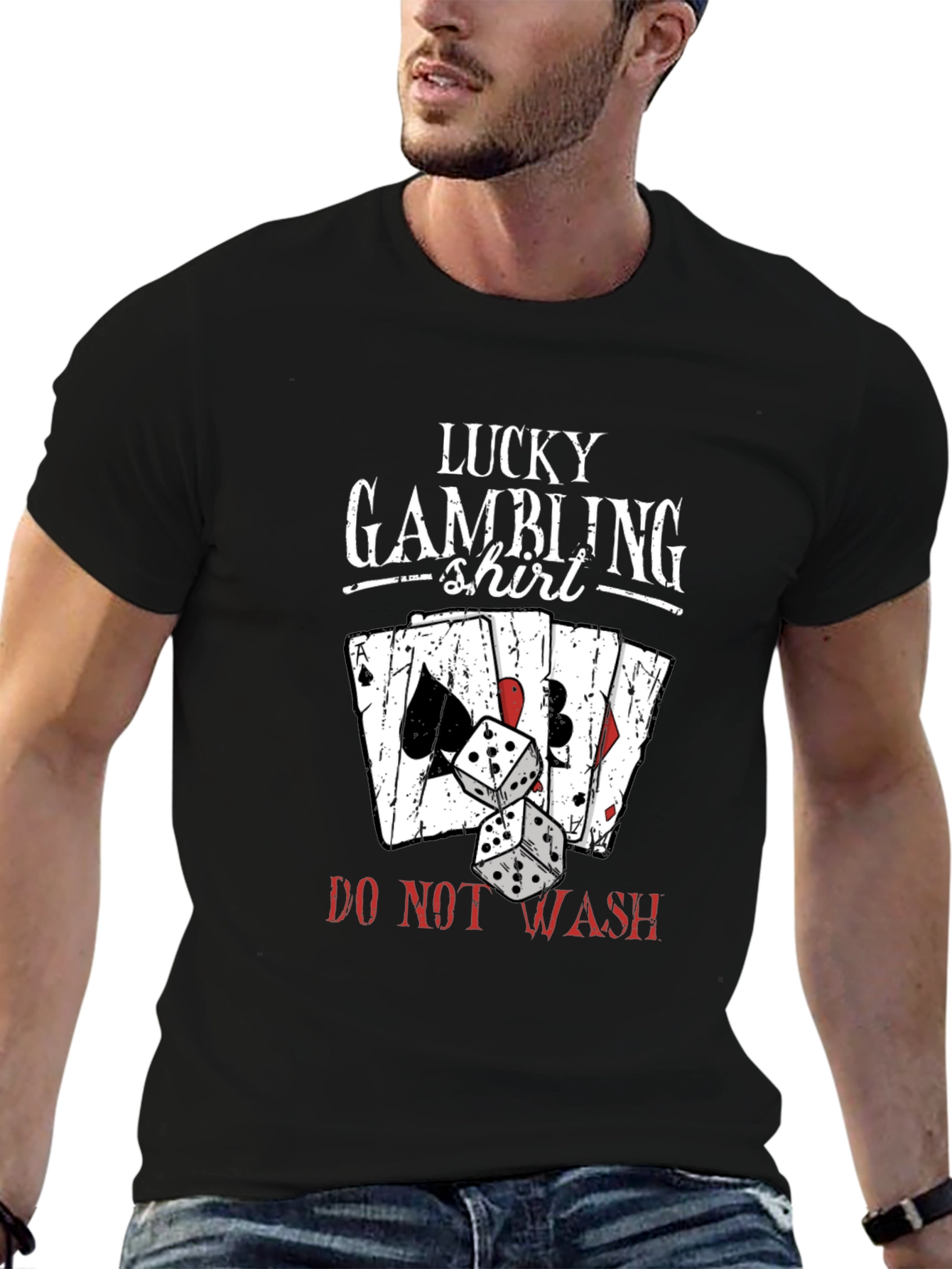 Lucky Gambling Shirt - Novelty Graphic Tee