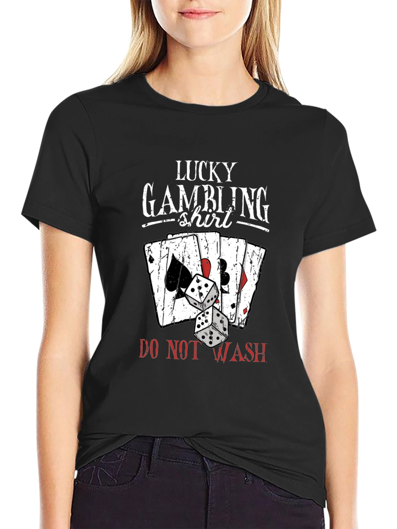 Lucky Gambling Shirt - Novelty Graphic Tee