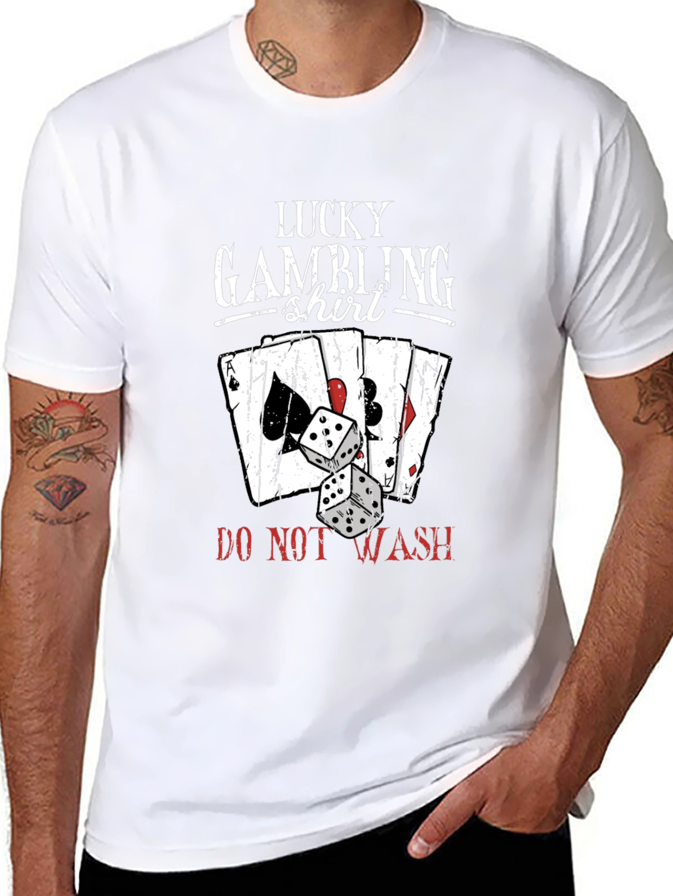 Lucky Gambling Shirt - Novelty Graphic Tee