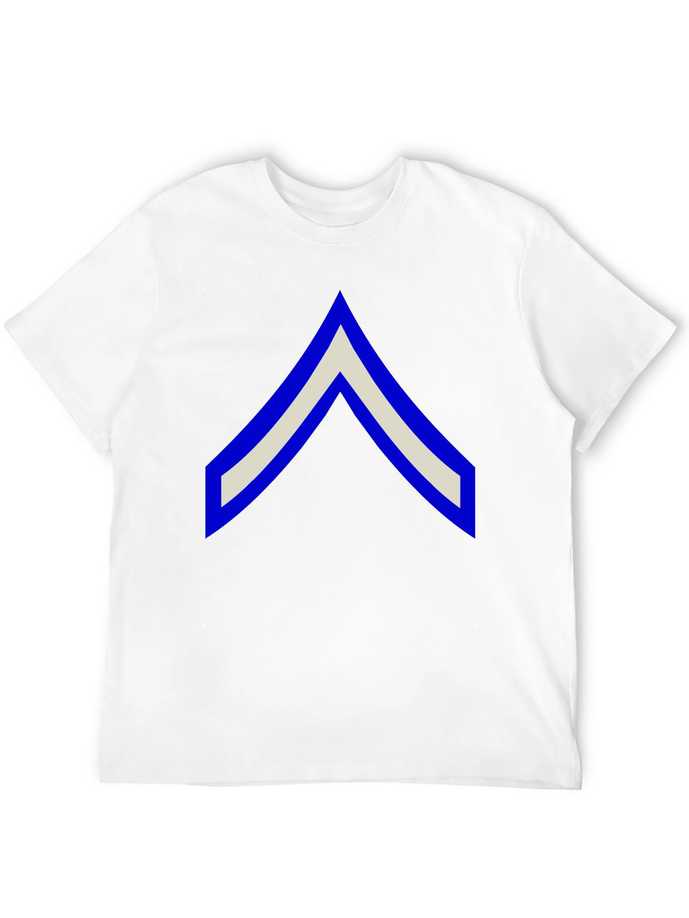 Chevron Graphic Tee - Black Cotton Casual Shirt