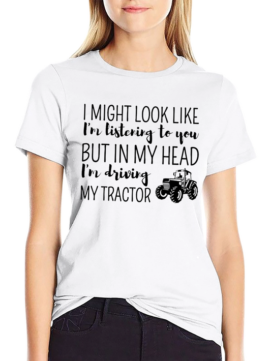Funny Tractor T-Shirt - Im Driving My Tractor
