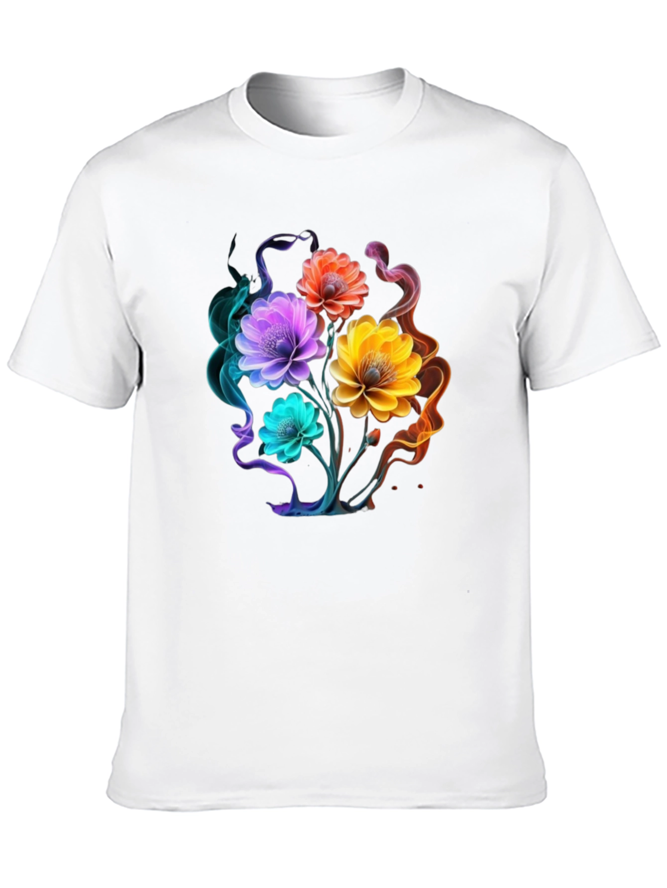Floral Smoke Graphic T-Shirt