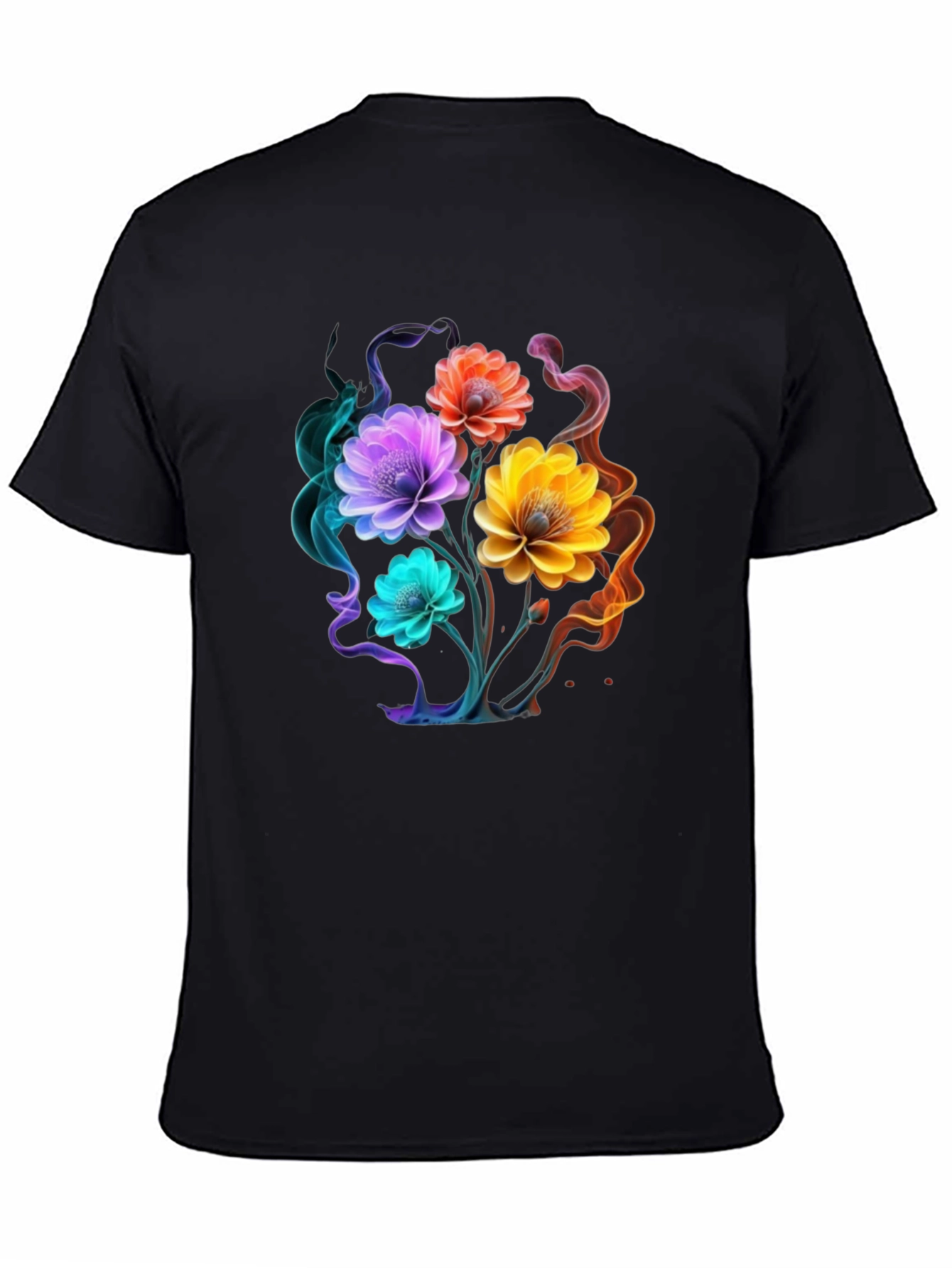 Floral Smoke Graphic T-Shirt