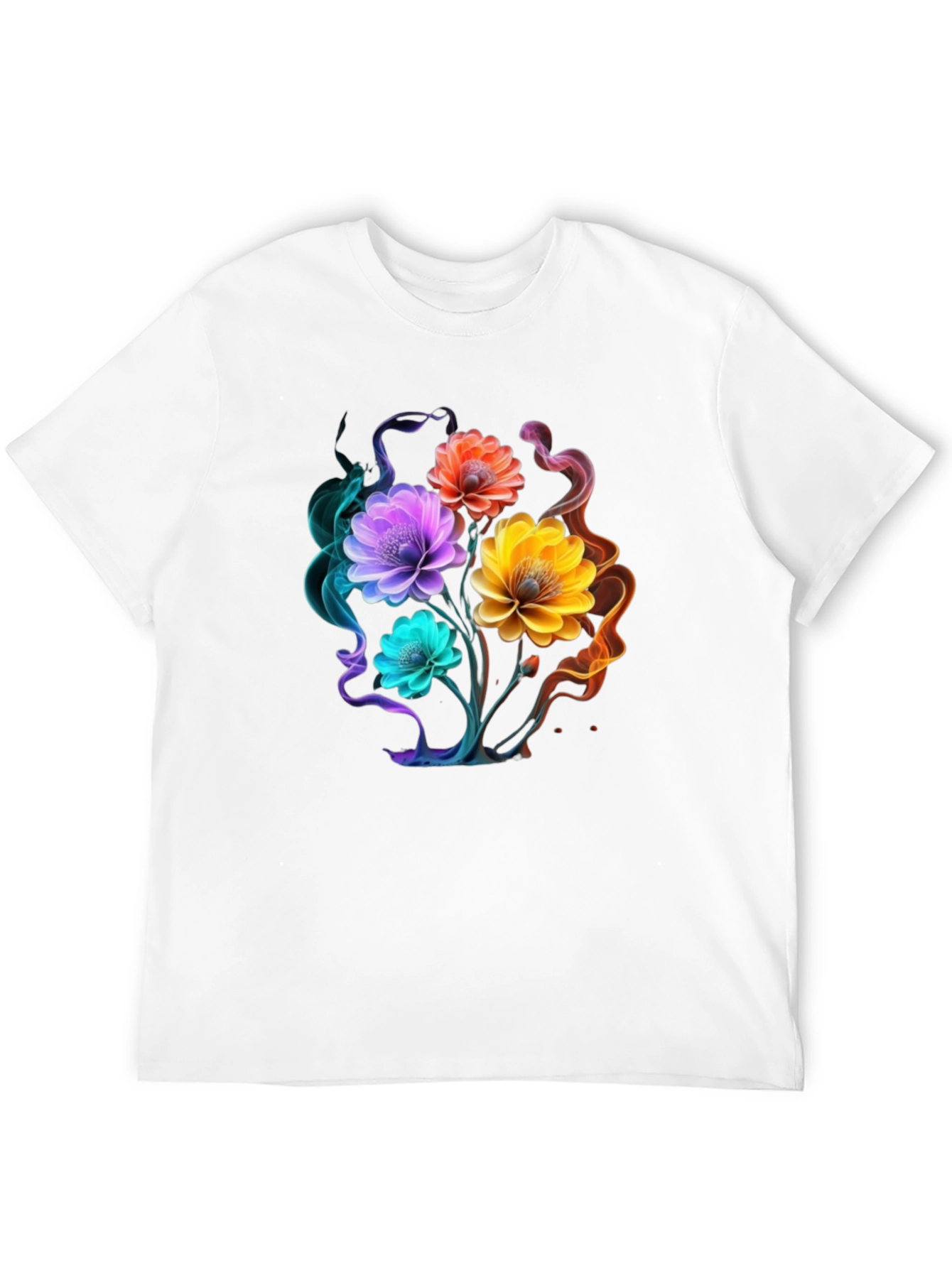 Floral Smoke Graphic T-Shirt