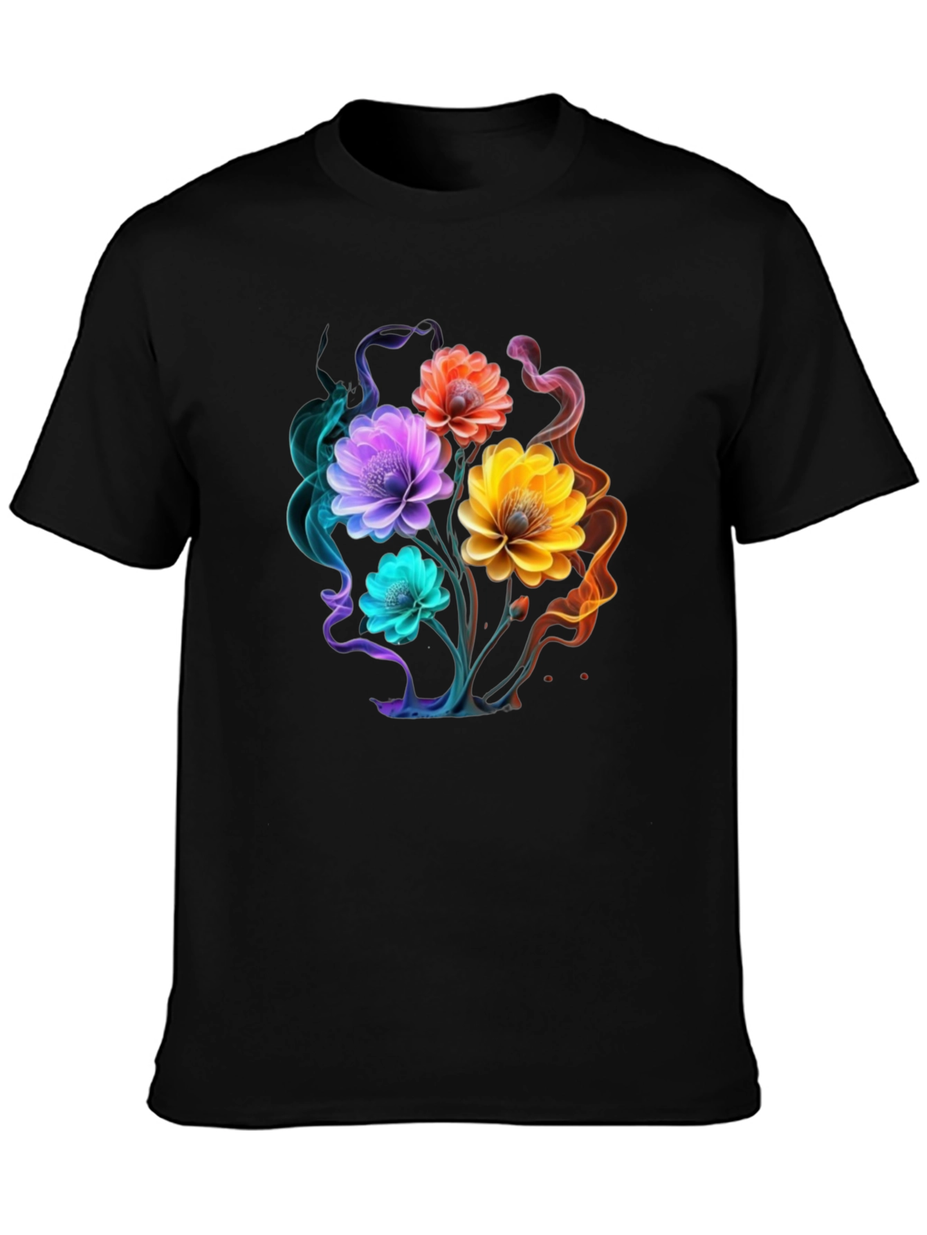 Floral Smoke Graphic T-Shirt