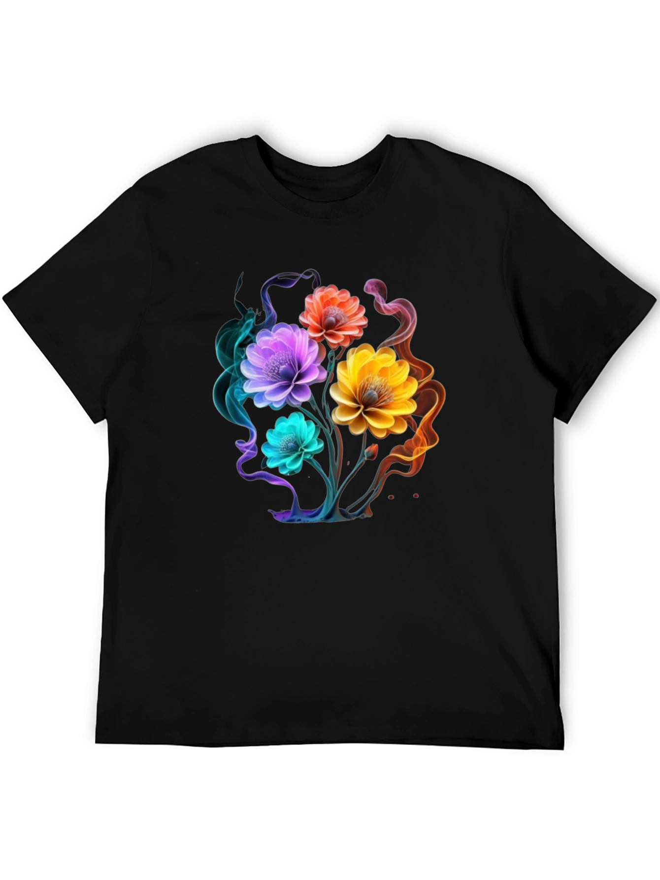 Floral Smoke Graphic T-Shirt