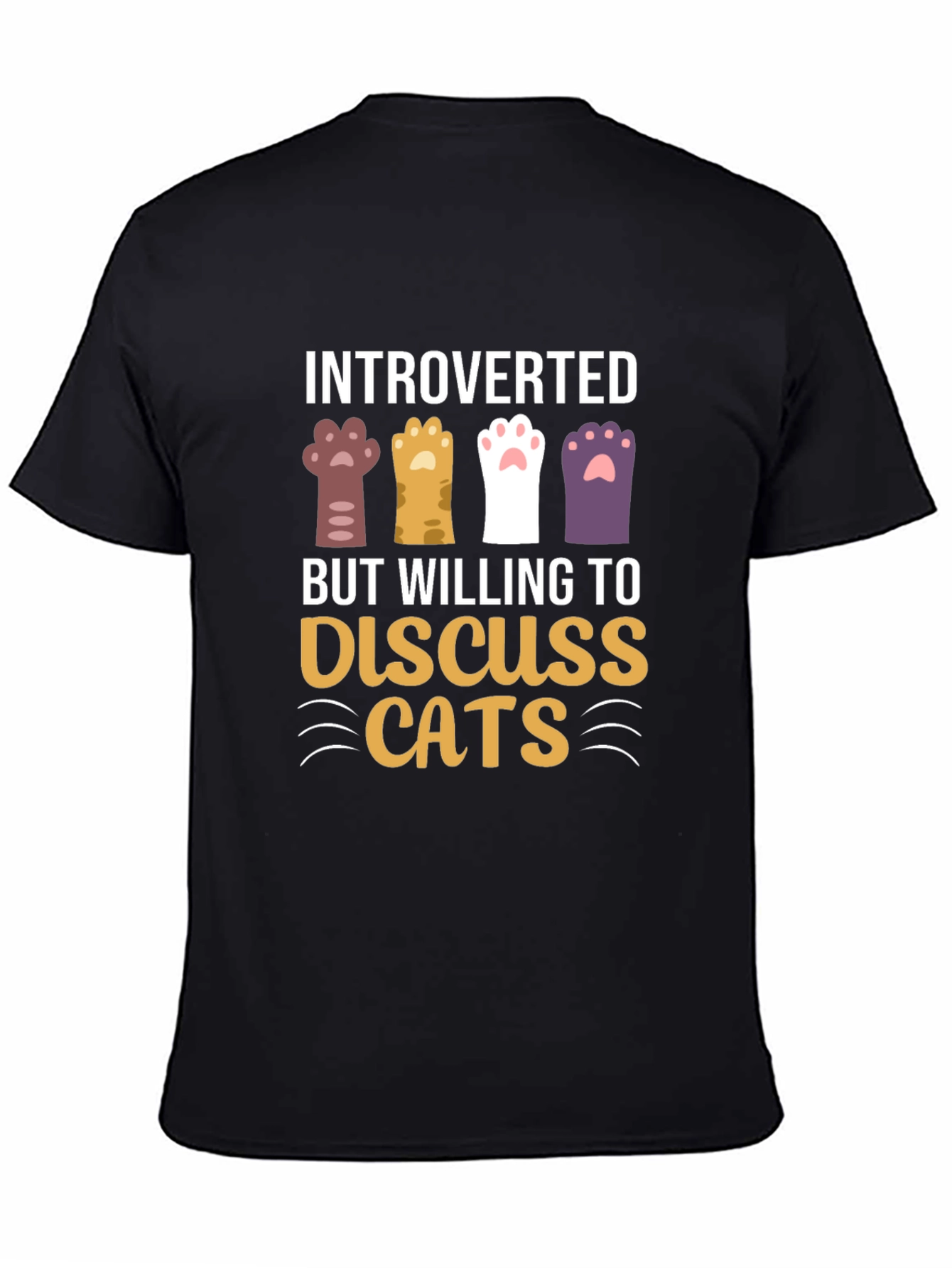 Introverted But Willing to Discuss Cats T-Shirt
