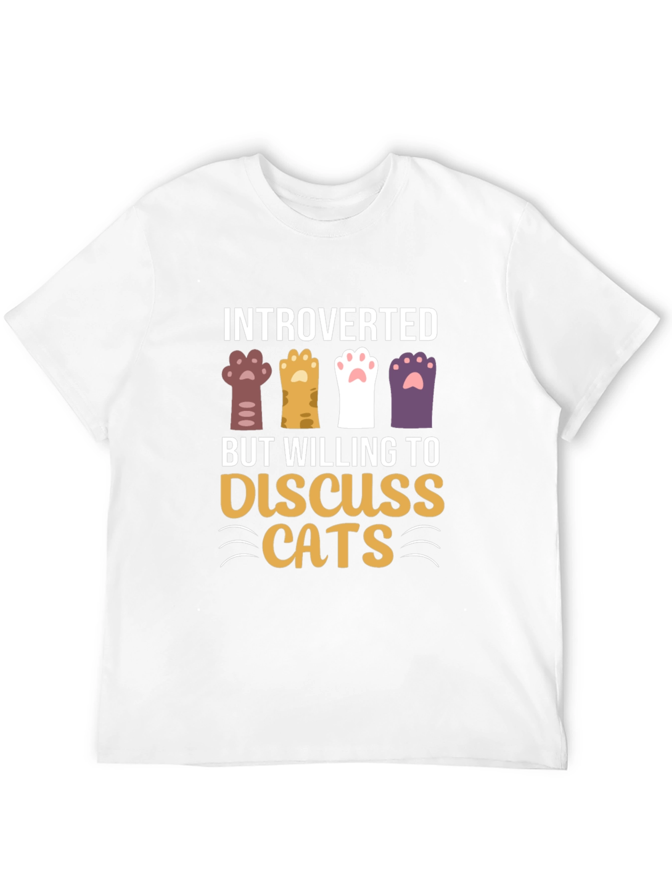 Introverted But Willing to Discuss Cats T-Shirt