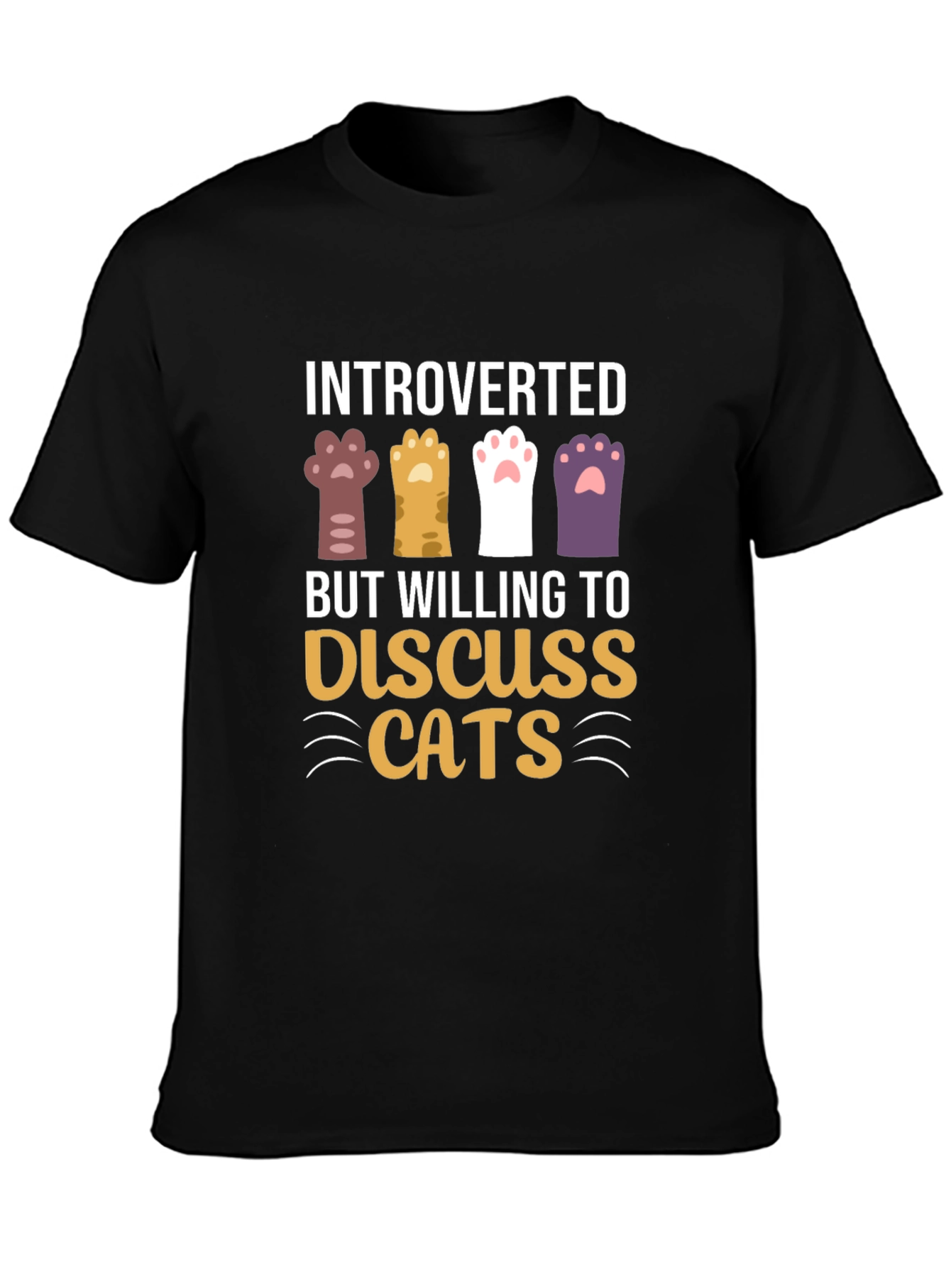 Introverted But Willing to Discuss Cats T-Shirt
