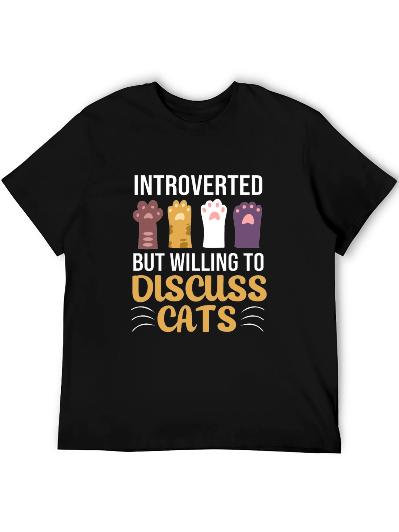 Introverted But Willing to Discuss Cats T-Shirt