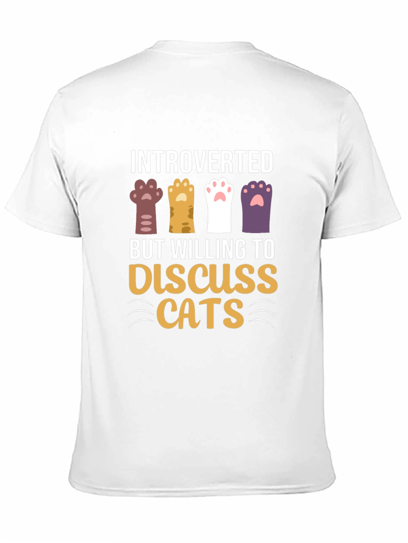 Introverted But Willing to Discuss Cats T-Shirt