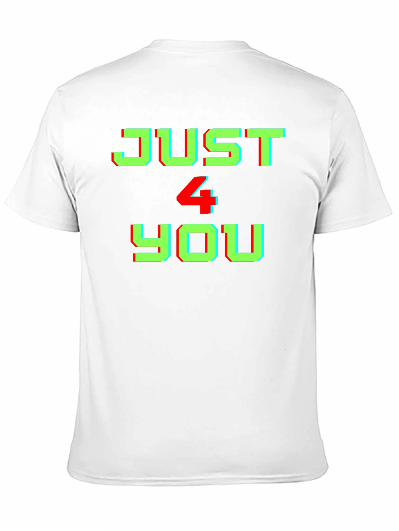 Just 4 You Graphic Tee - Black Cotton T-Shirt
