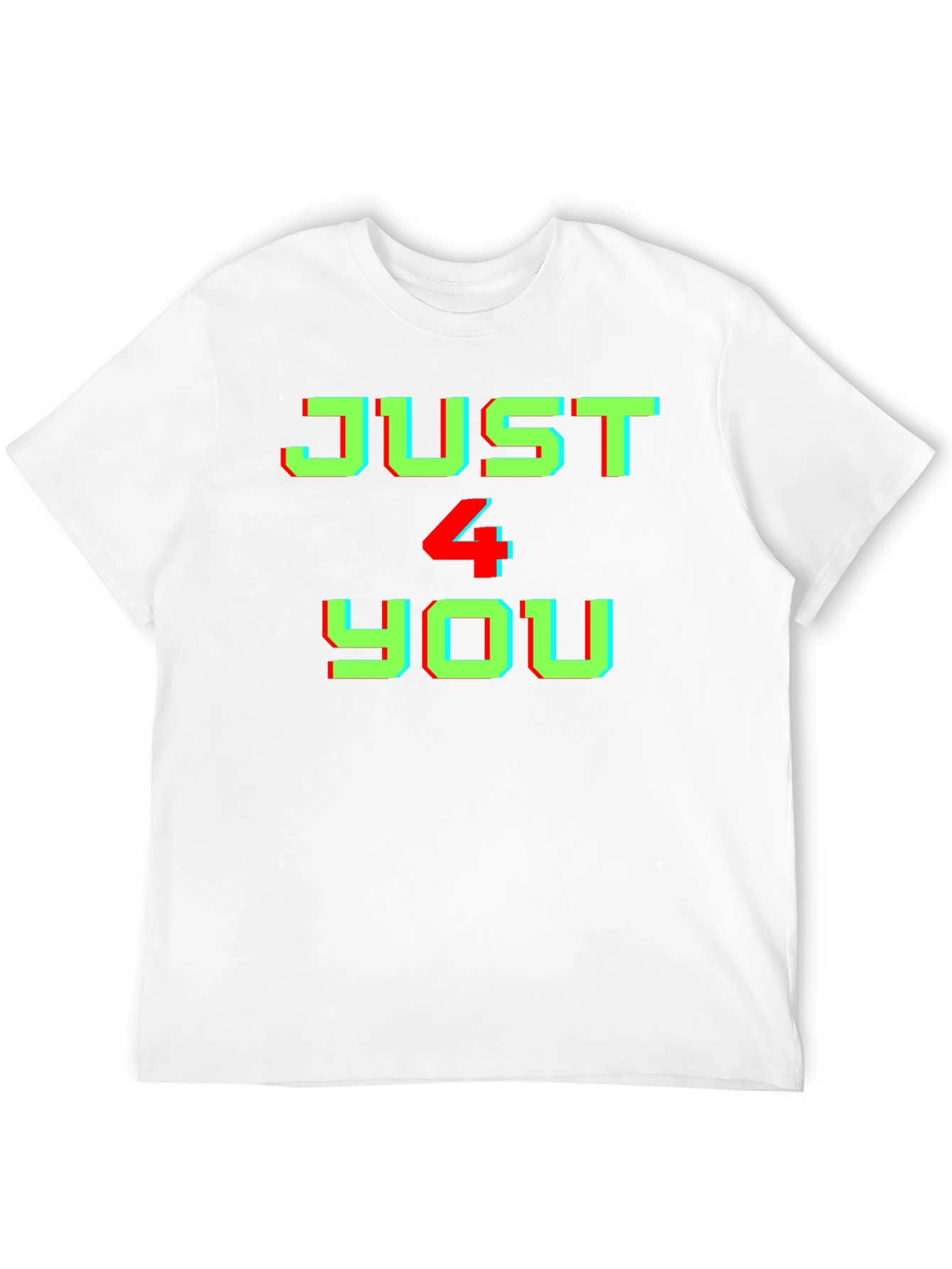 Just 4 You Graphic Tee - Black Cotton T-Shirt
