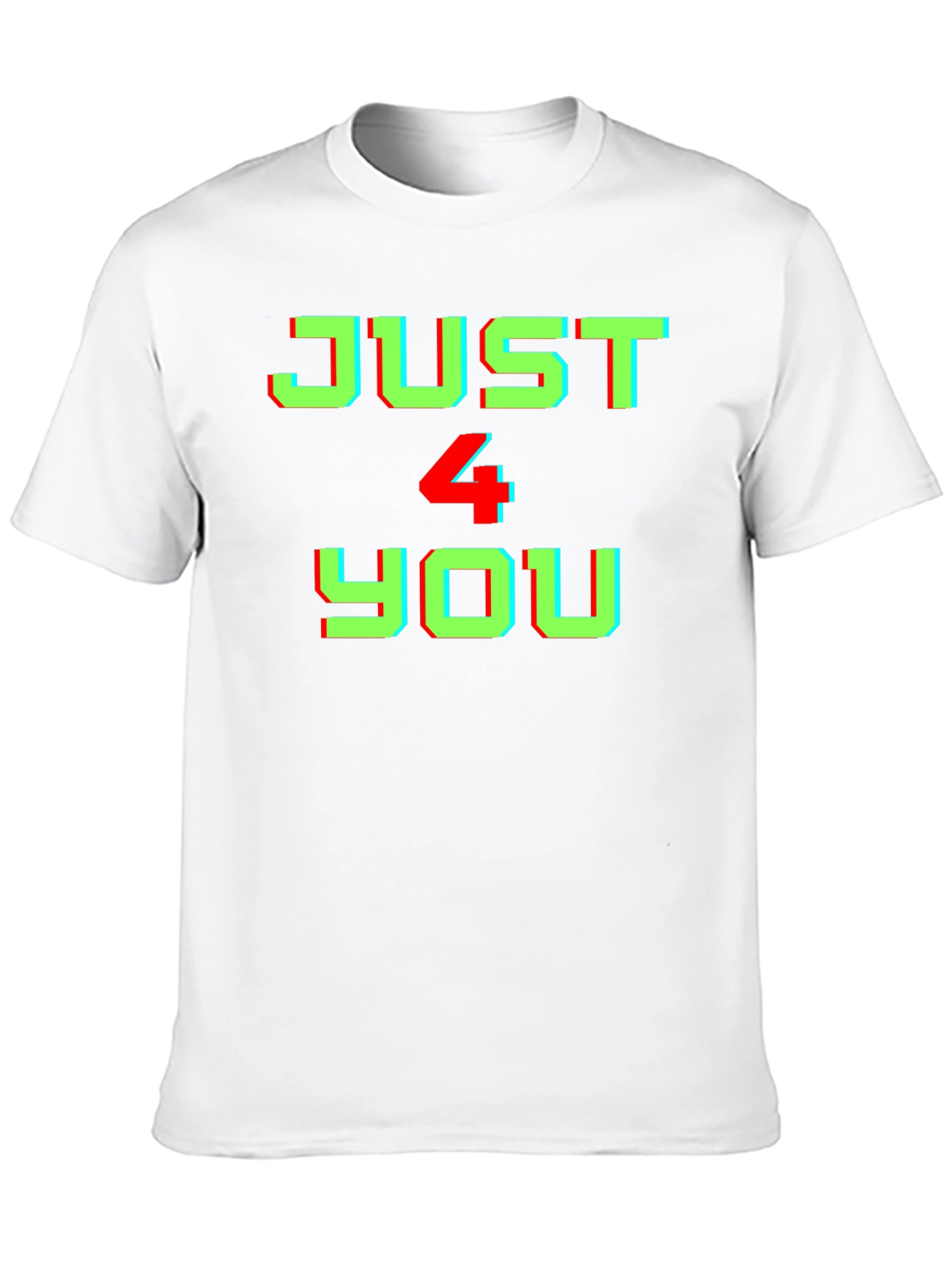 Just 4 You Graphic Tee - Black Cotton T-Shirt