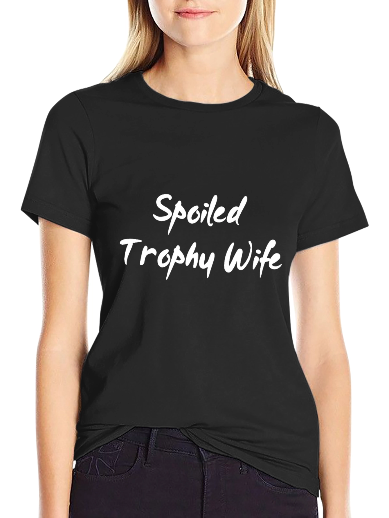 Spoiled Trophy Wife Black T-Shirt