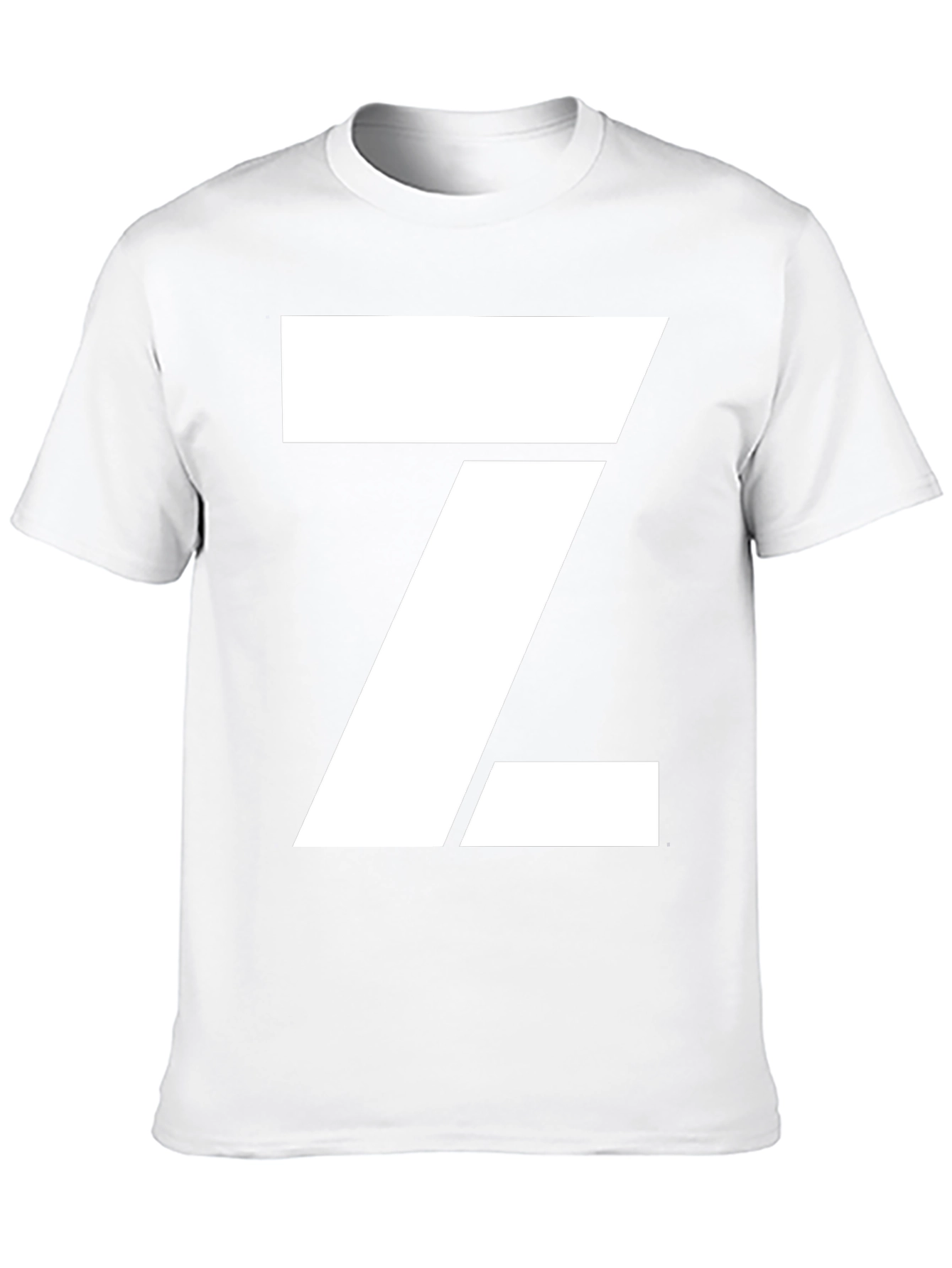 Modern Letter Z Graphic Tee - Stylish Black T-Shirt