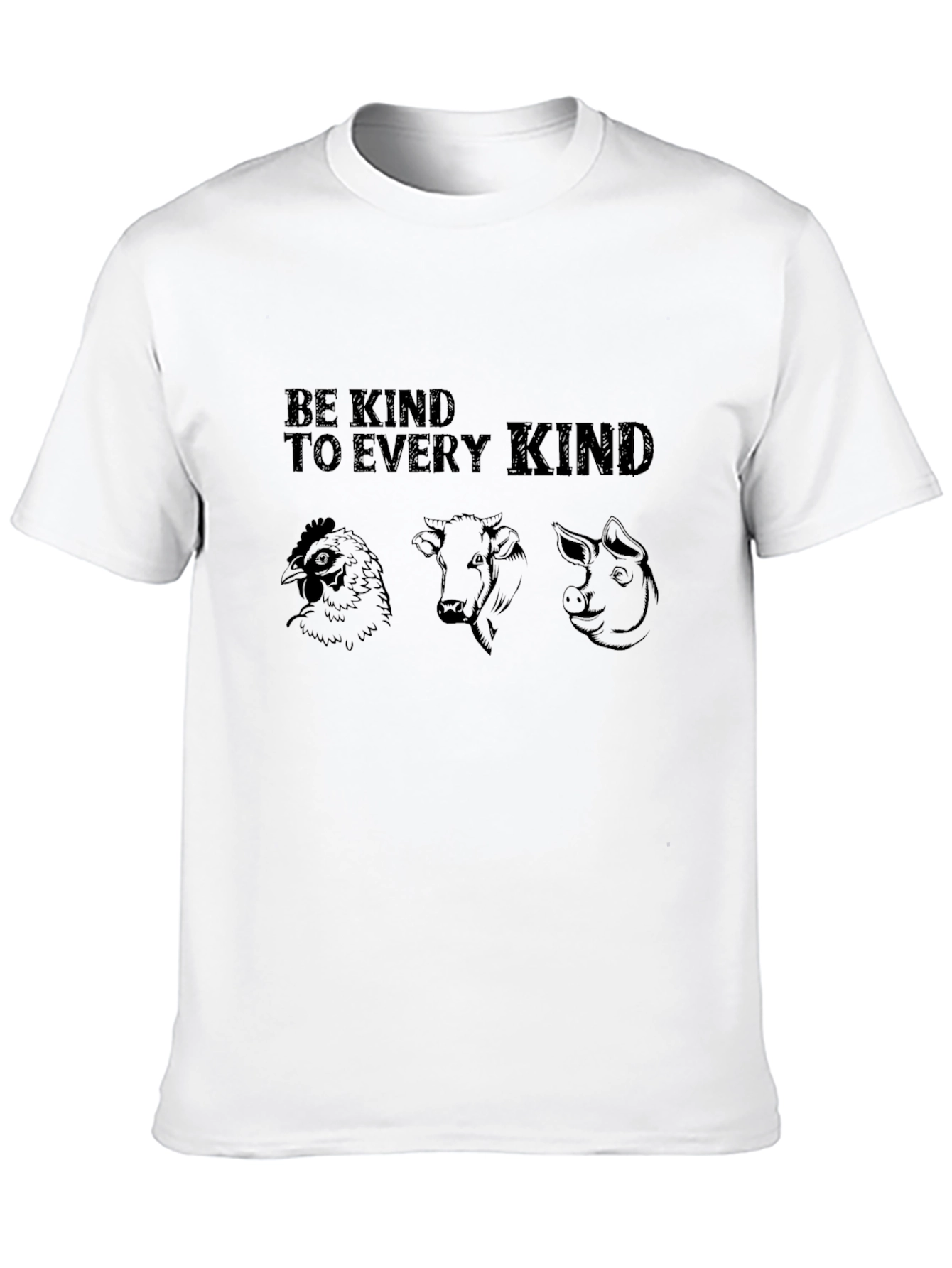 Be Kind Vegan T-Shirt: Animal Lover Tee
