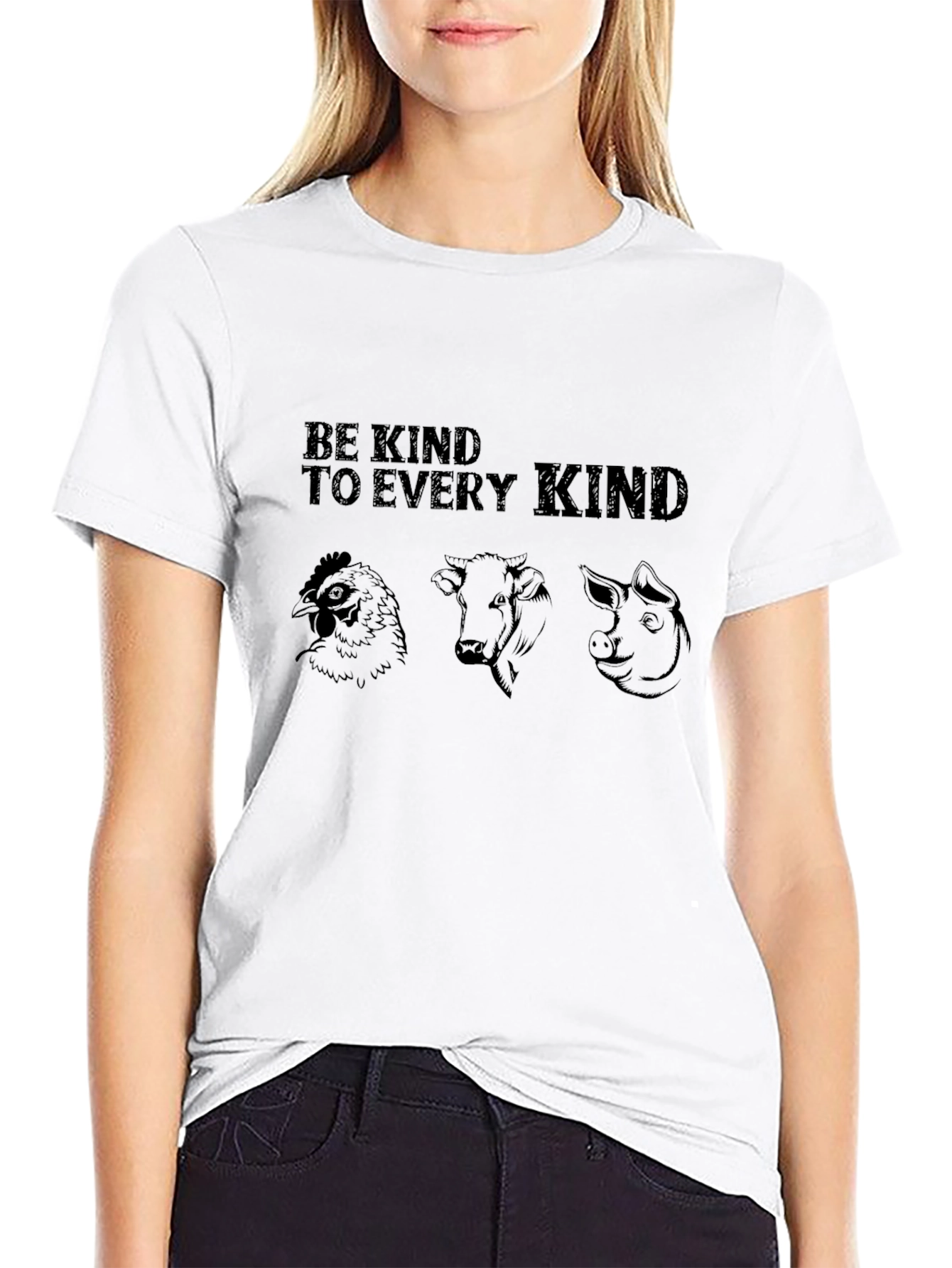 Be Kind Vegan T-Shirt: Animal Lover Tee
