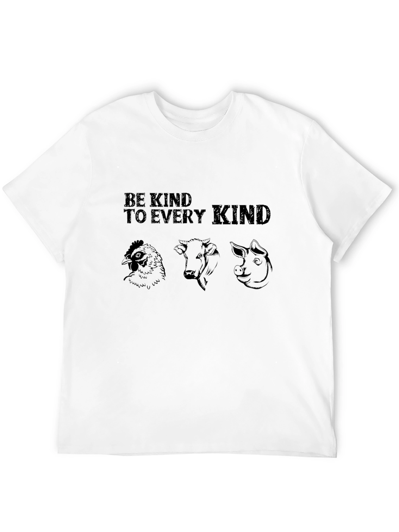 Be Kind Vegan T-Shirt: Animal Lover Tee