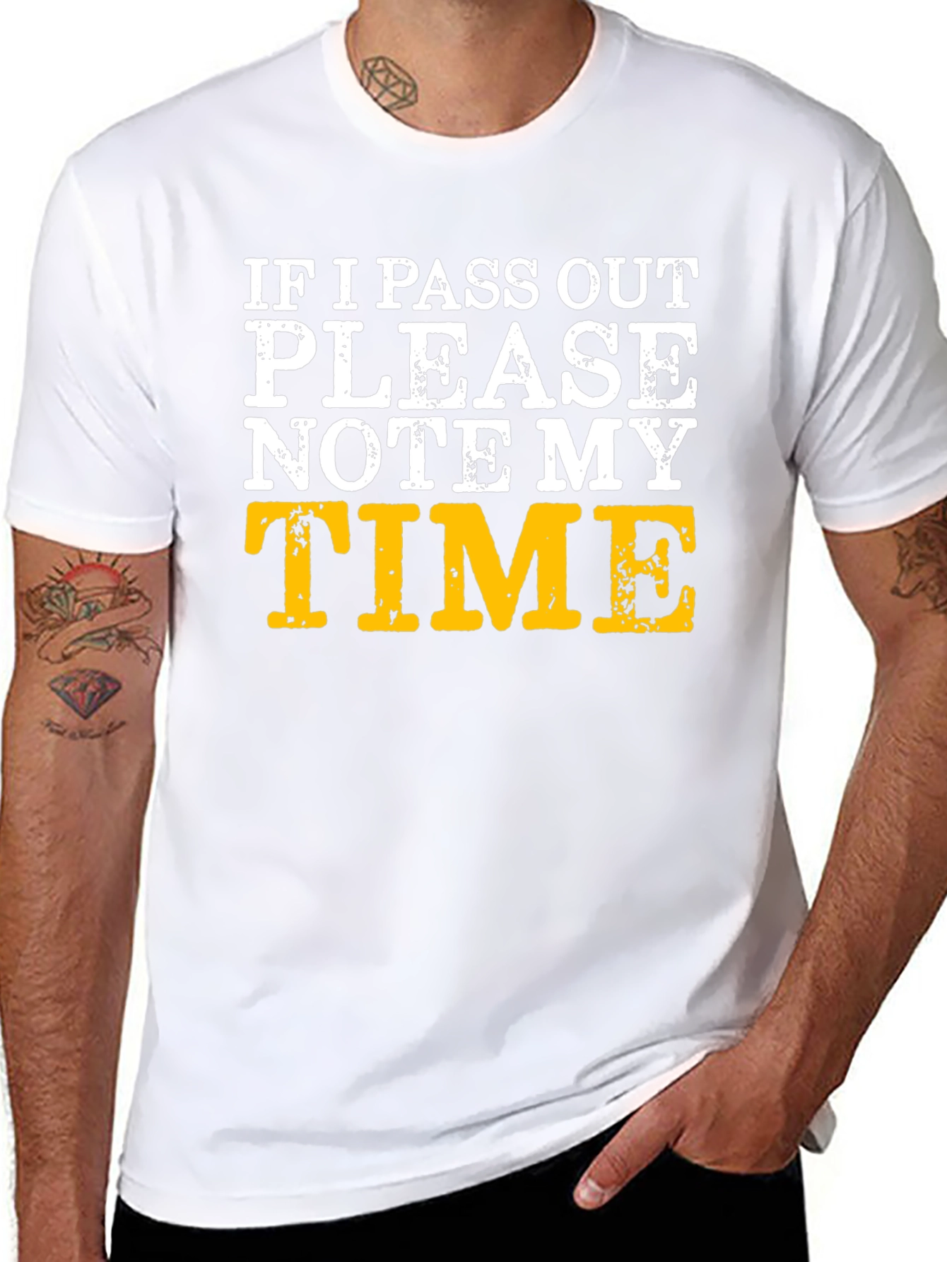 Funny Running T-Shirt - Note My Time!