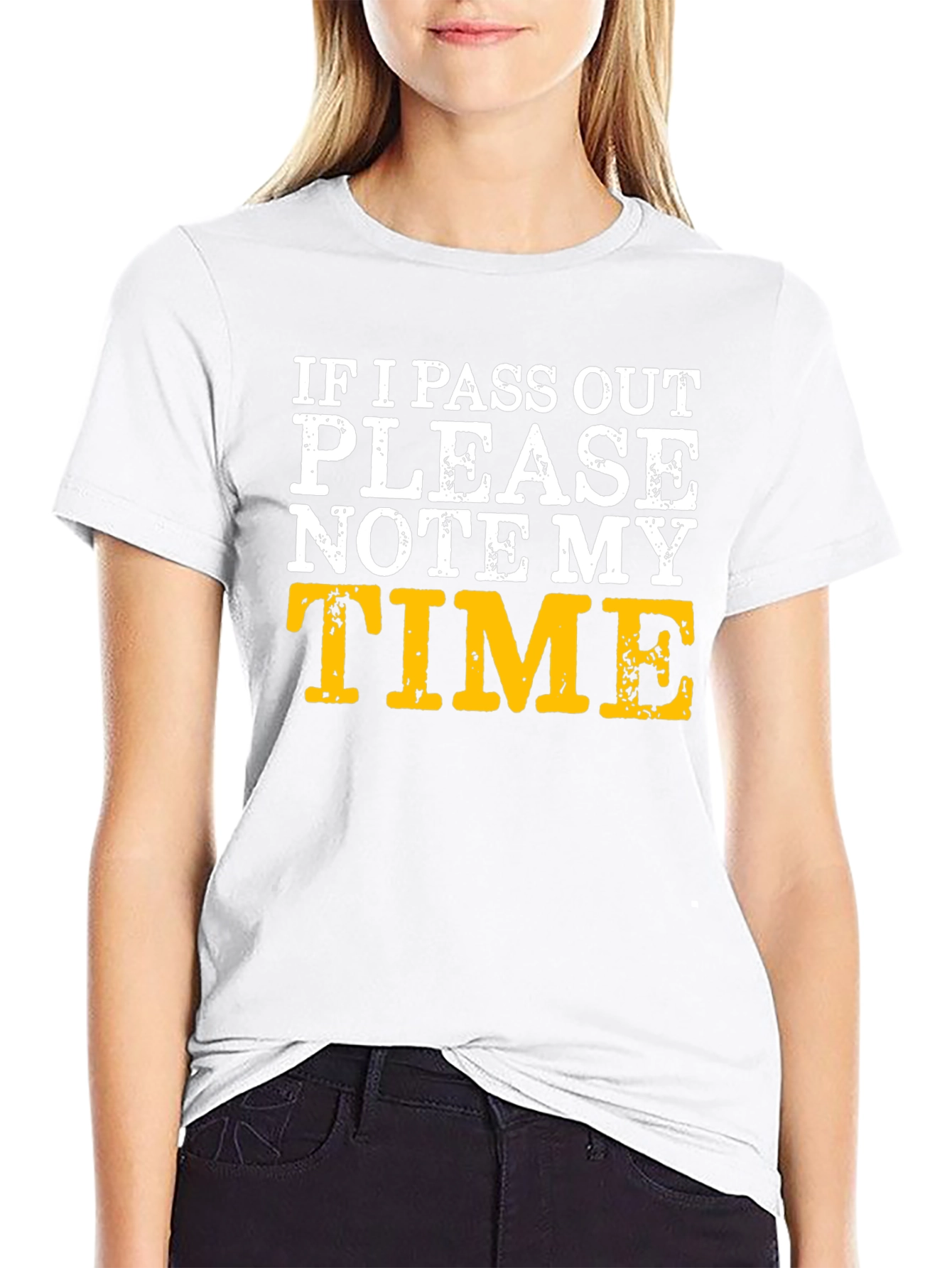Funny Running T-Shirt - Note My Time!