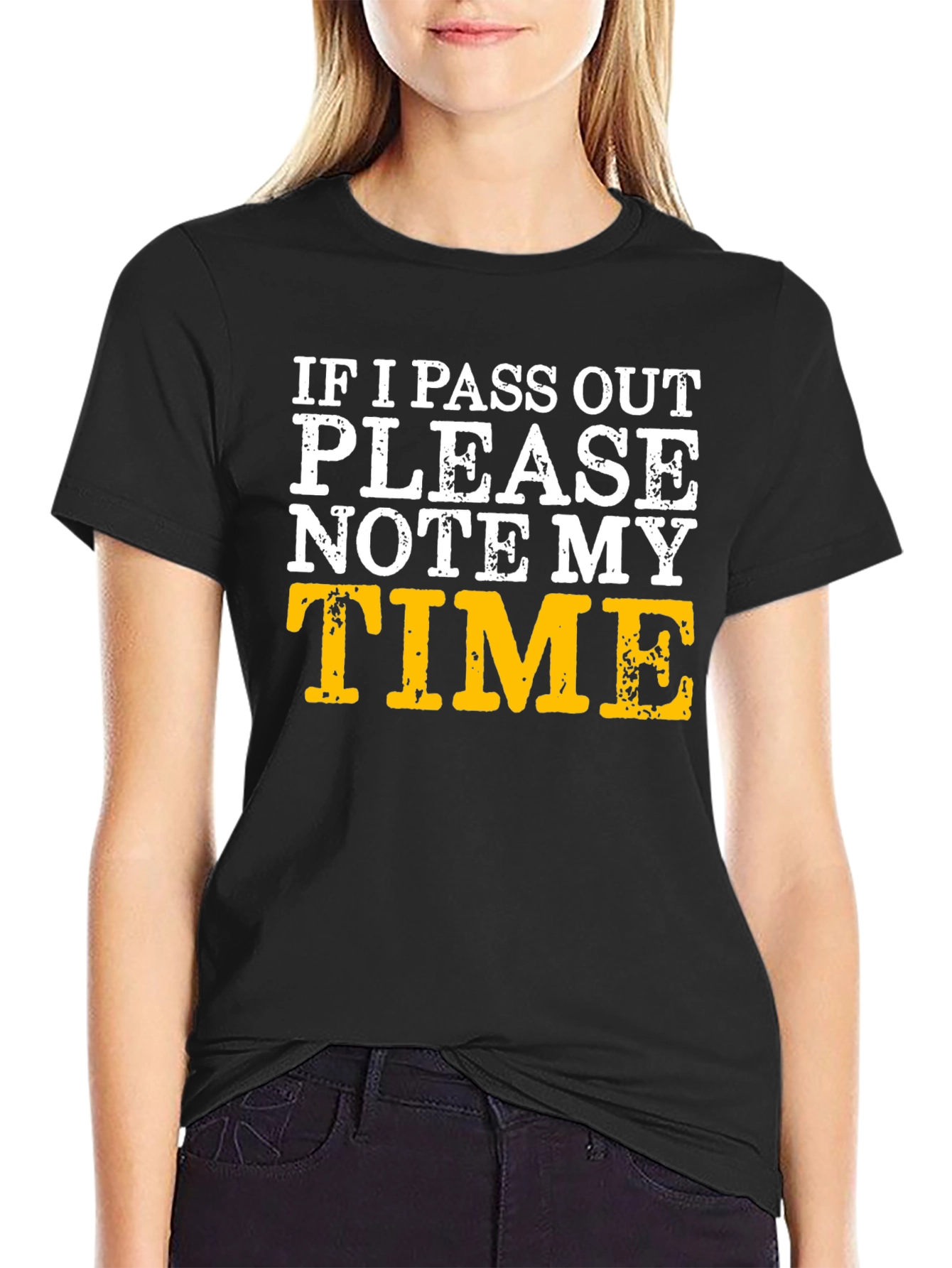 Funny Running T-Shirt - Note My Time!