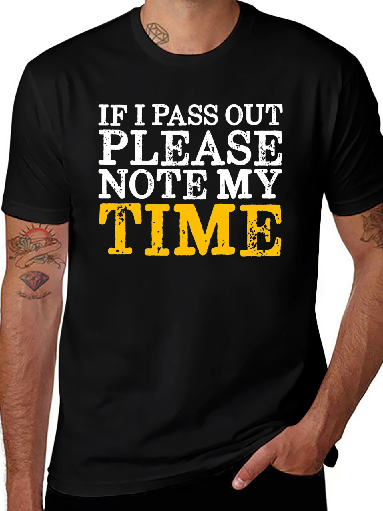 Funny Running T-Shirt - Note My Time!