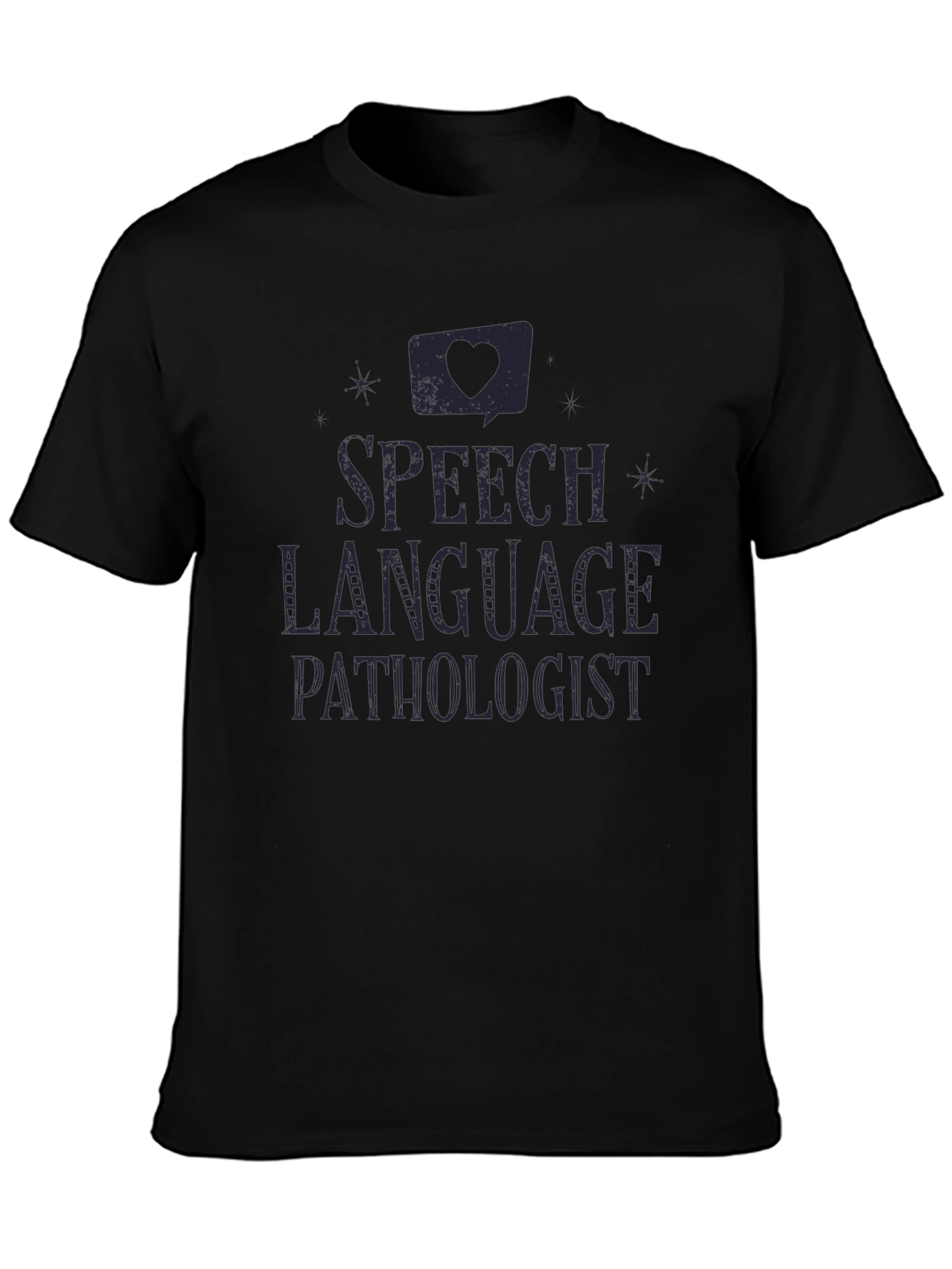 Speech Language Pathologist T-Shirt - Black Cotton Tee