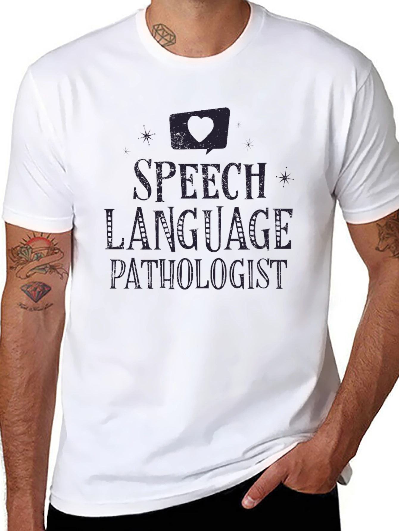 Speech Language Pathologist T-Shirt - Black Cotton Tee