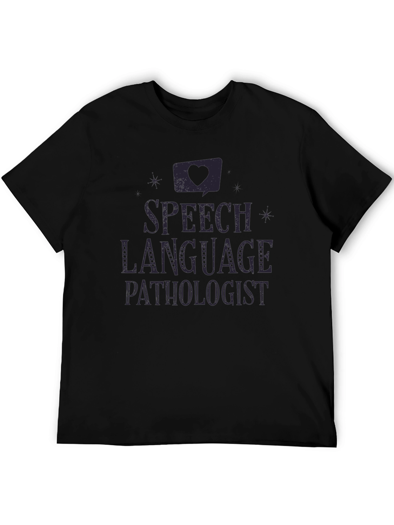 Speech Language Pathologist T-Shirt - Black Cotton Tee