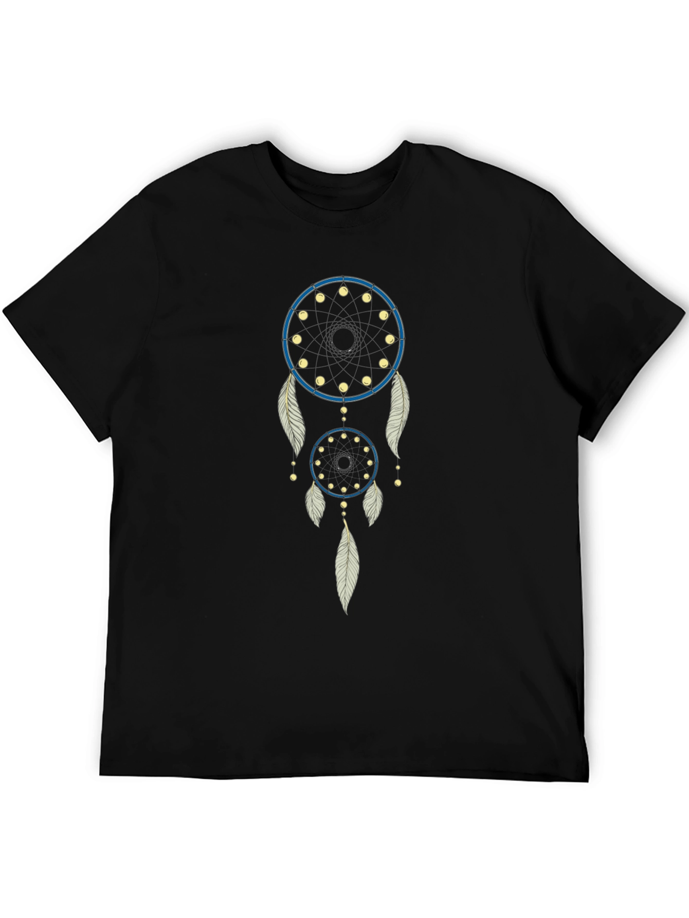 Dreamcatcher Graphic T-Shirt - Casual Black Tee