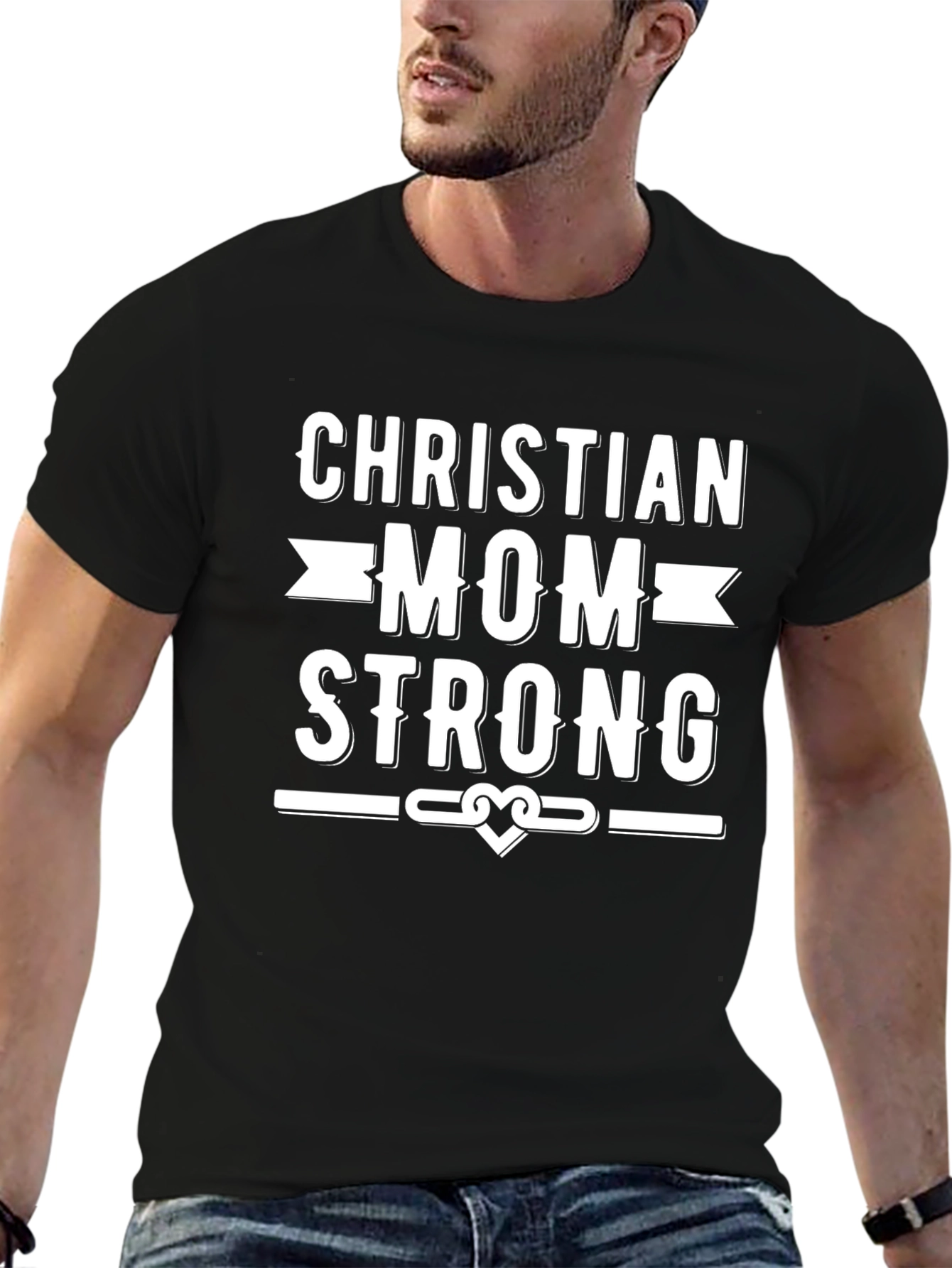 Christian Mom Strong Graphic Tee