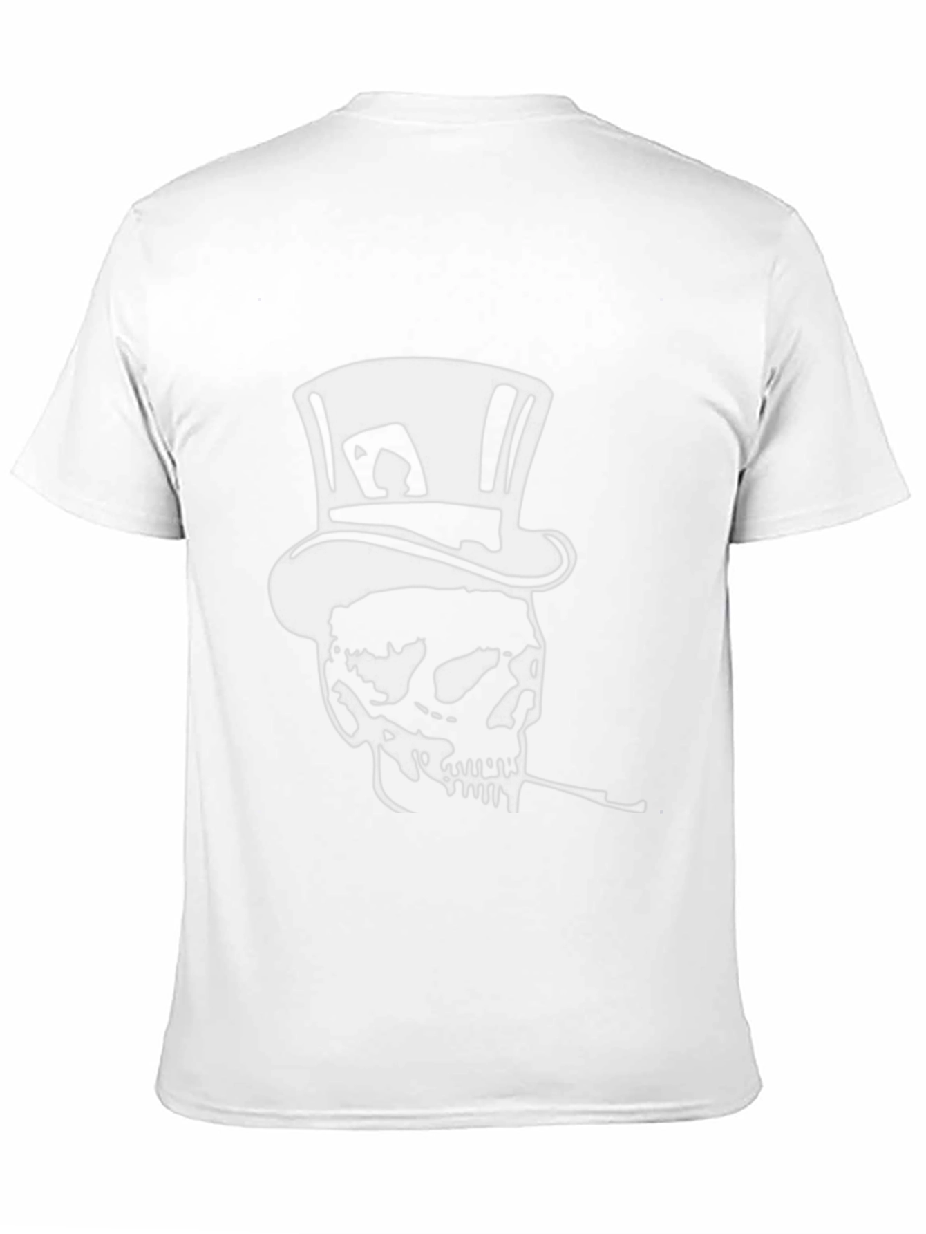 Skull in Top Hat Graphic Tee - Black