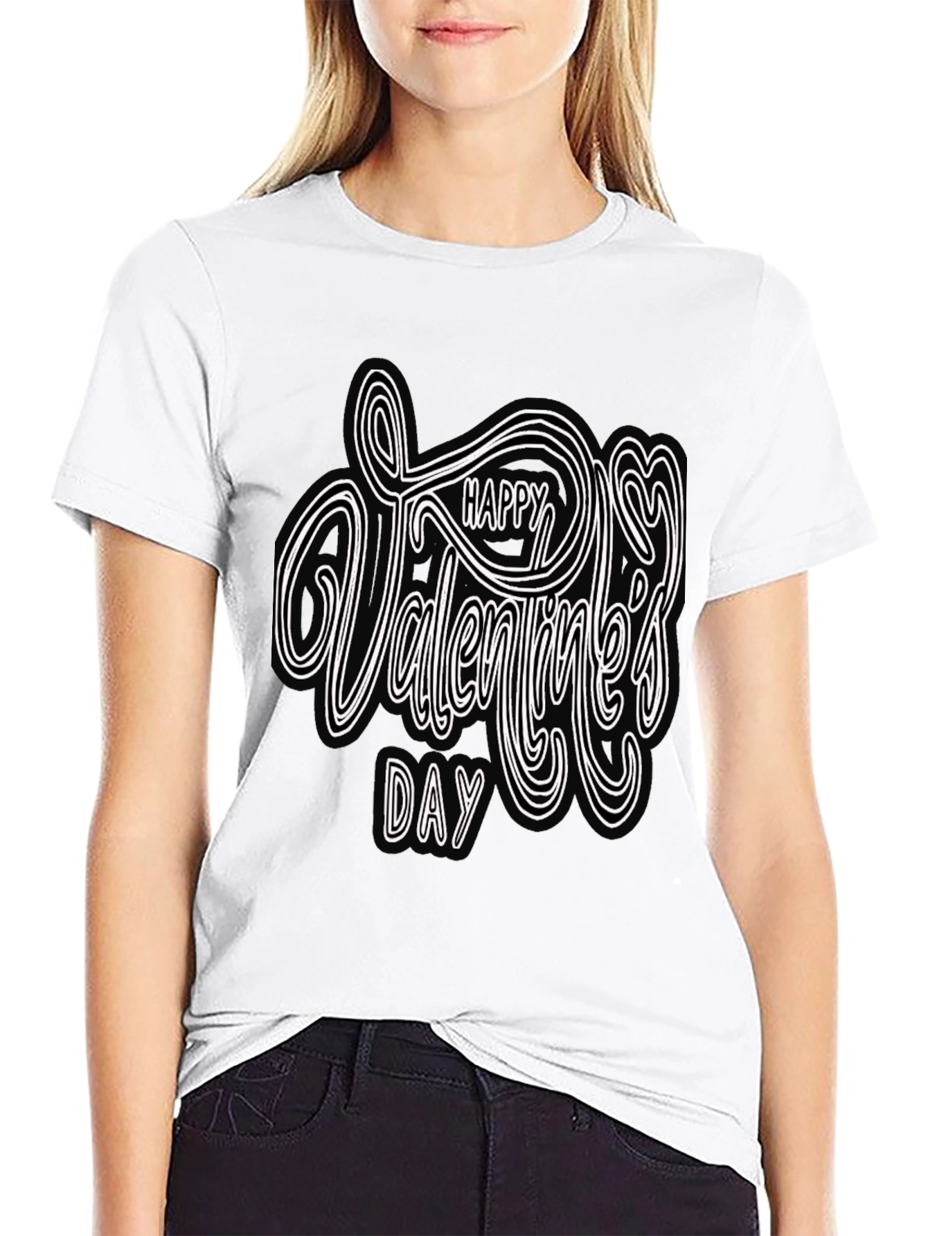 Happy Valentines Day Graphic T-Shirt