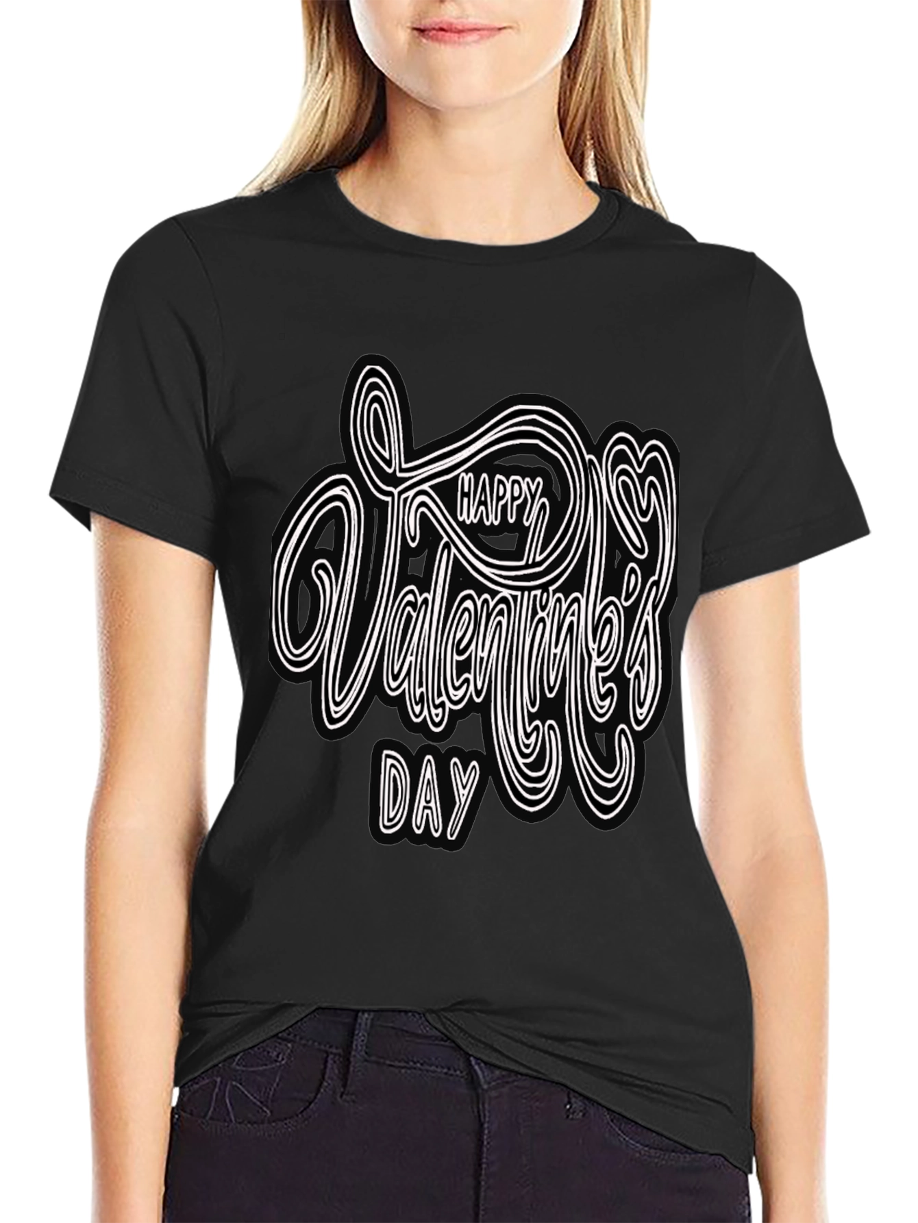 Happy Valentines Day Graphic T-Shirt